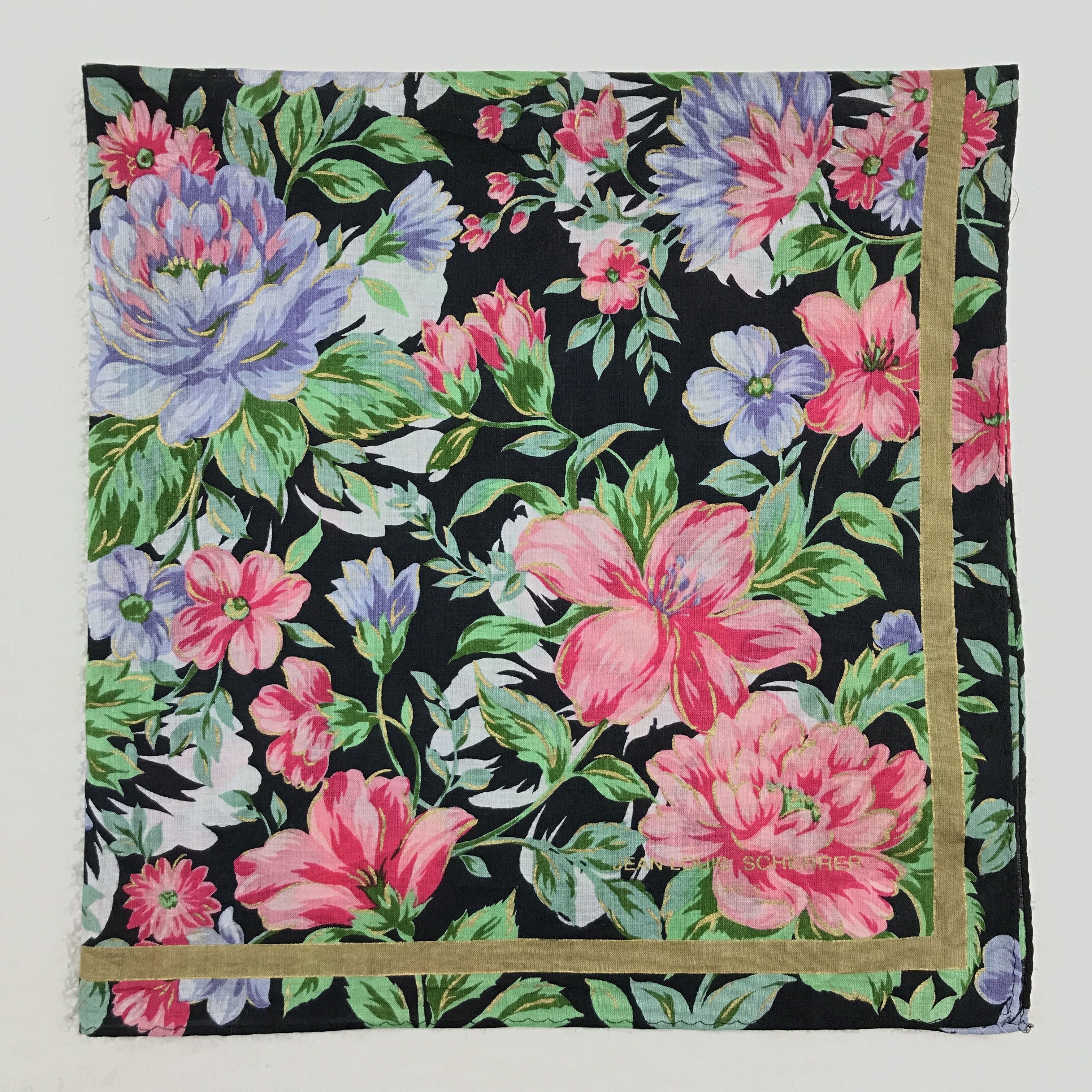 Designer × Jean Paul Gaultier × Vintage Vintage Jean Louis Sherrer Bandana Neckerchief Handkerchief Size ONE SIZE - 2 Thumbnail