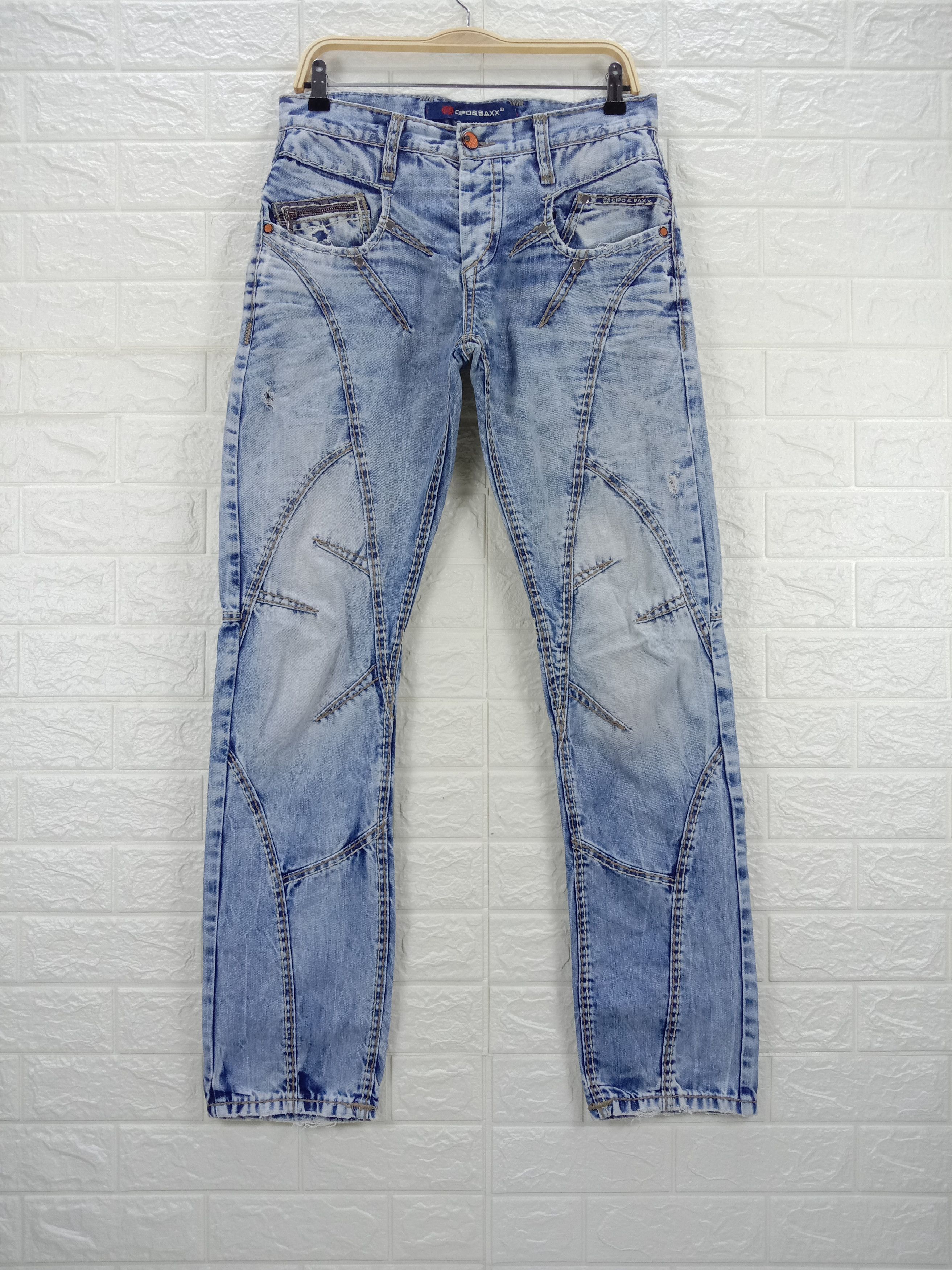 Seditionaries Vintage Japanese Cipo Baxx Avant Garge Jeans Size US 30 / EU 46 - 1 Thumbnail