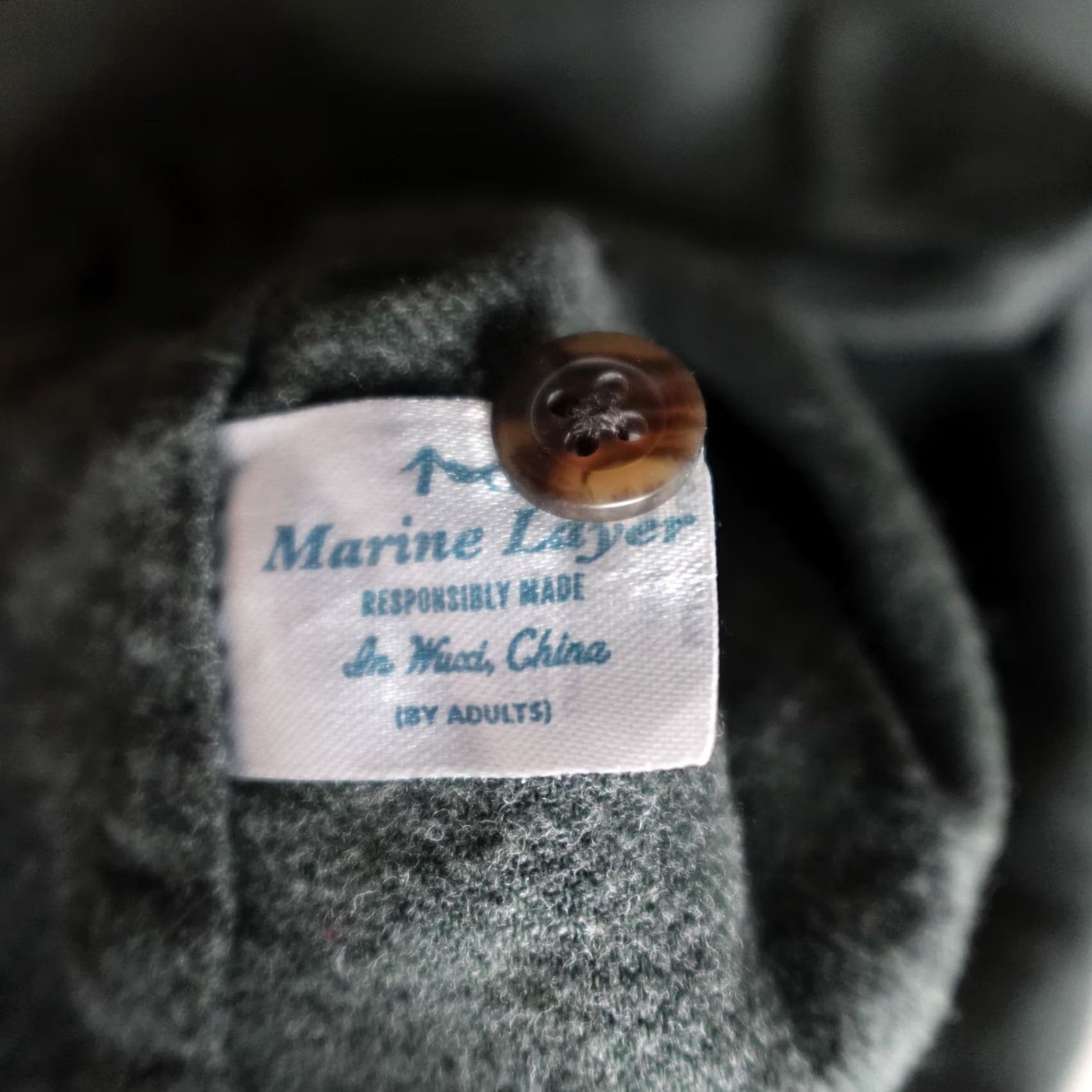 Marine Layer Marine Layer Shirt L Green Popover Flannel Button-Down Shirt Mens Regular Size L Green Cotton Button Up Pocketed Button-Down Vintage No Size US L / EU 52-54 / 3 - 6 Thumbnail