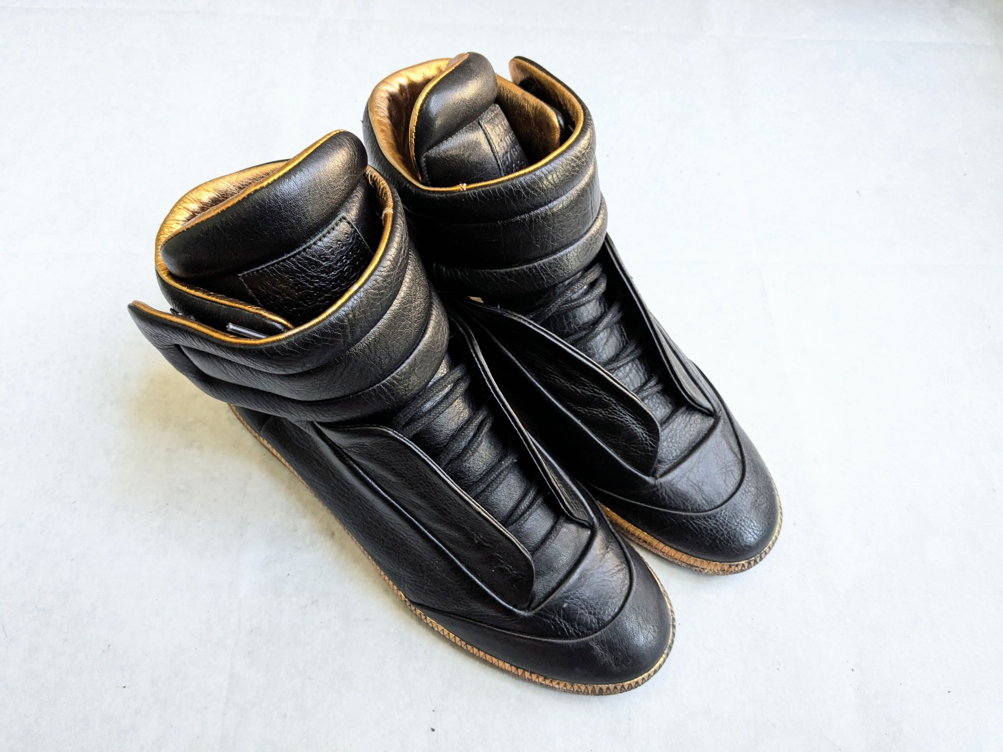 Maison Margiela Maison Margiela Future Black 11 44 High Tops Leather Size US 11 / EU 44 - 4 Thumbnail