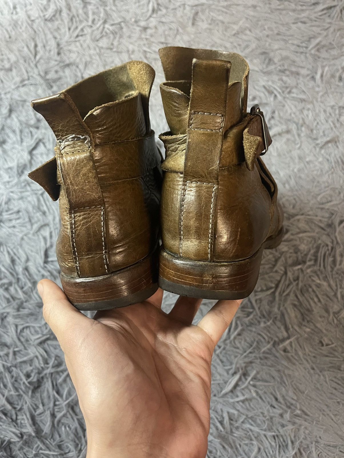 Moma avant garde real leather boots