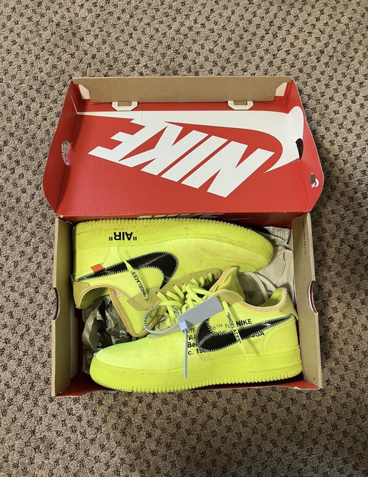 Nike × Off-White Off White X Nike Air Force 1 Size US 10.5 / EU 43-44 - 1 Thumbnail