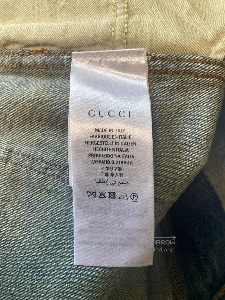 Gucci Gucci Embroidered tiger head patch jeans Size US 33 - 8 Thumbnail