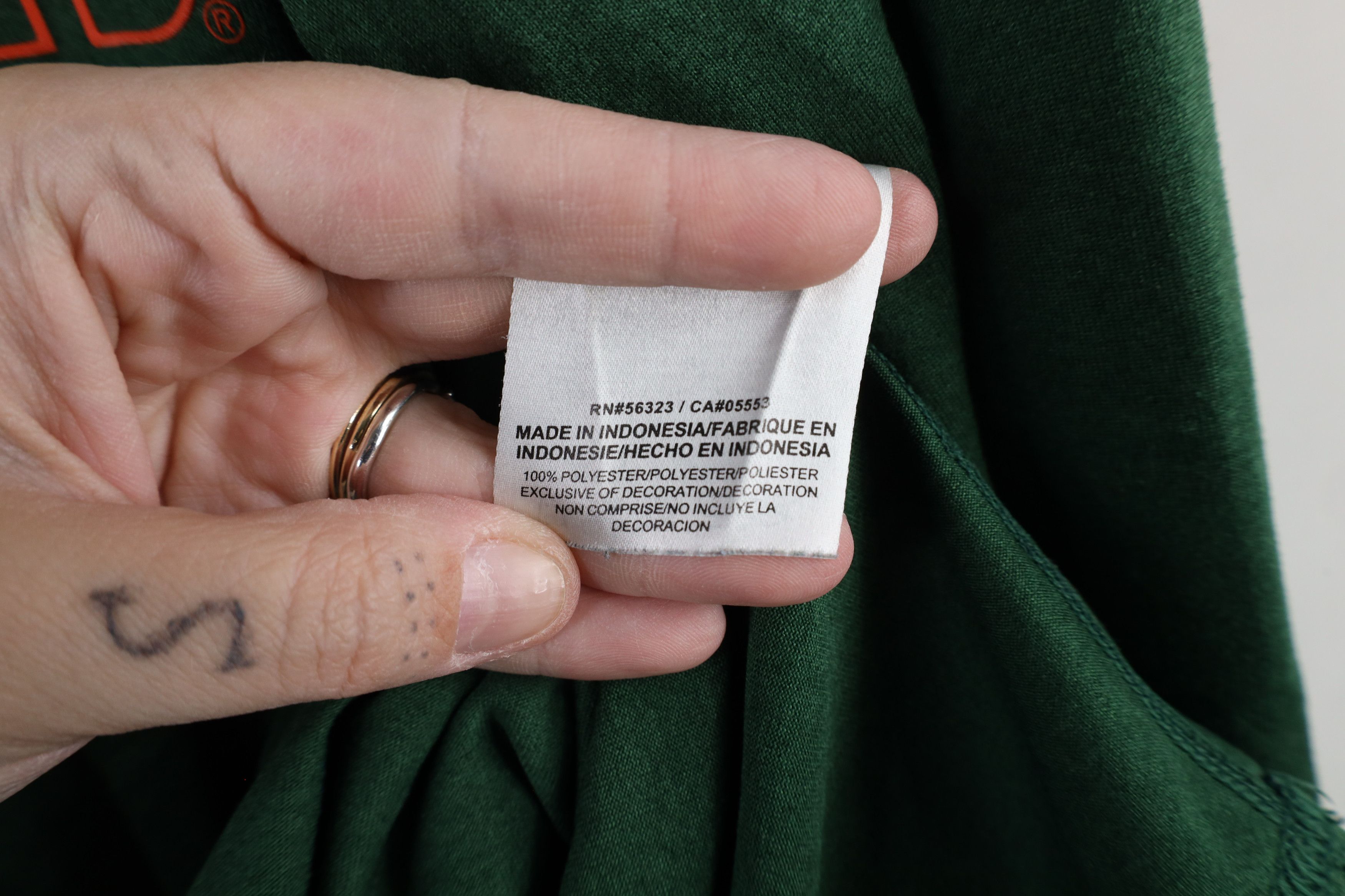Nike × Vintage Nike University of Hurricanes Football Long Sleeve T-Shirt Size US L / EU 52-54 / 3 - 8 Thumbnail