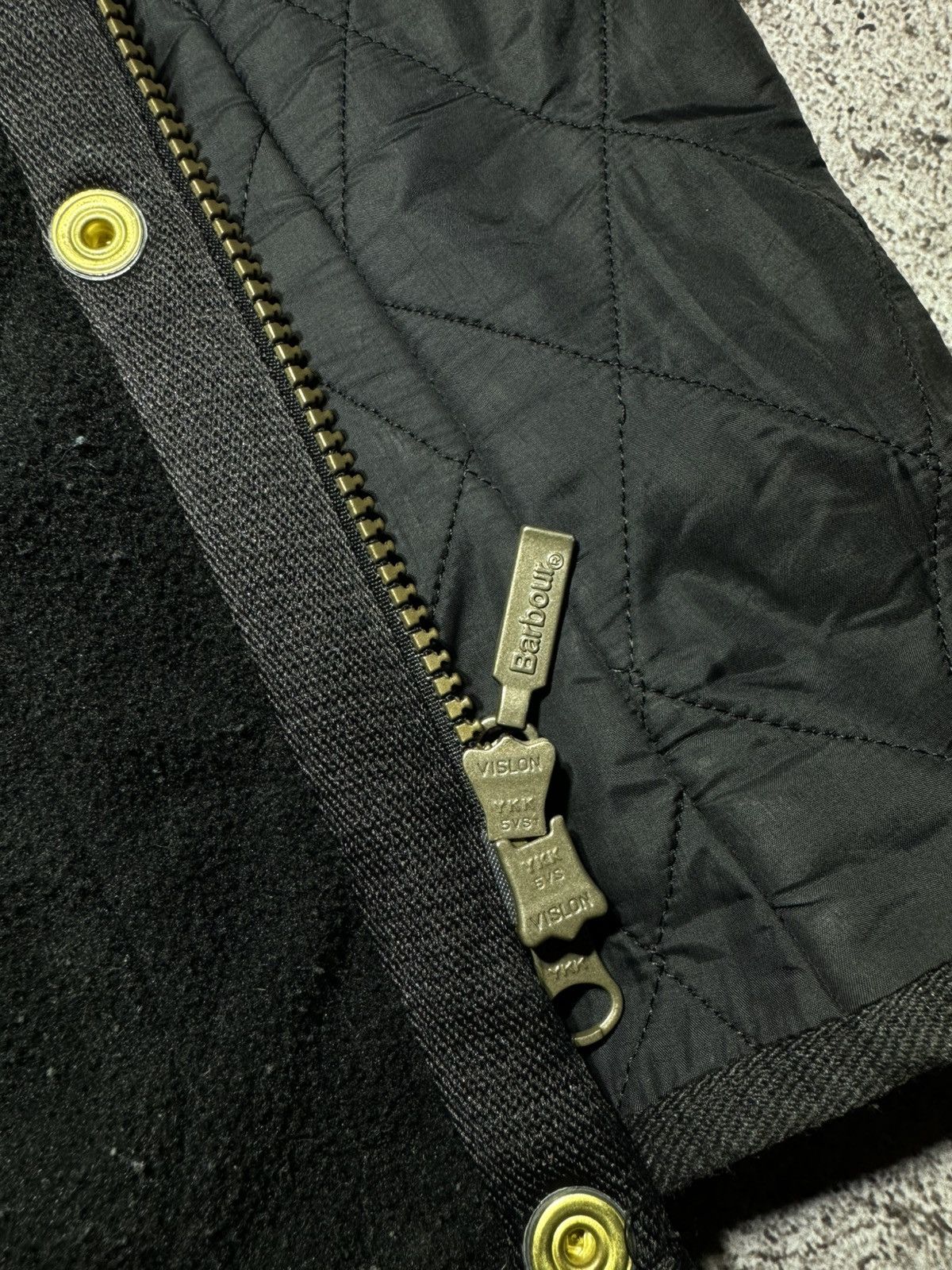 Barbour × Vintage Barbour International Black “Polar Quilt” Lined Jacket Size S / US 4 / IT 40 - 10 Thumbnail