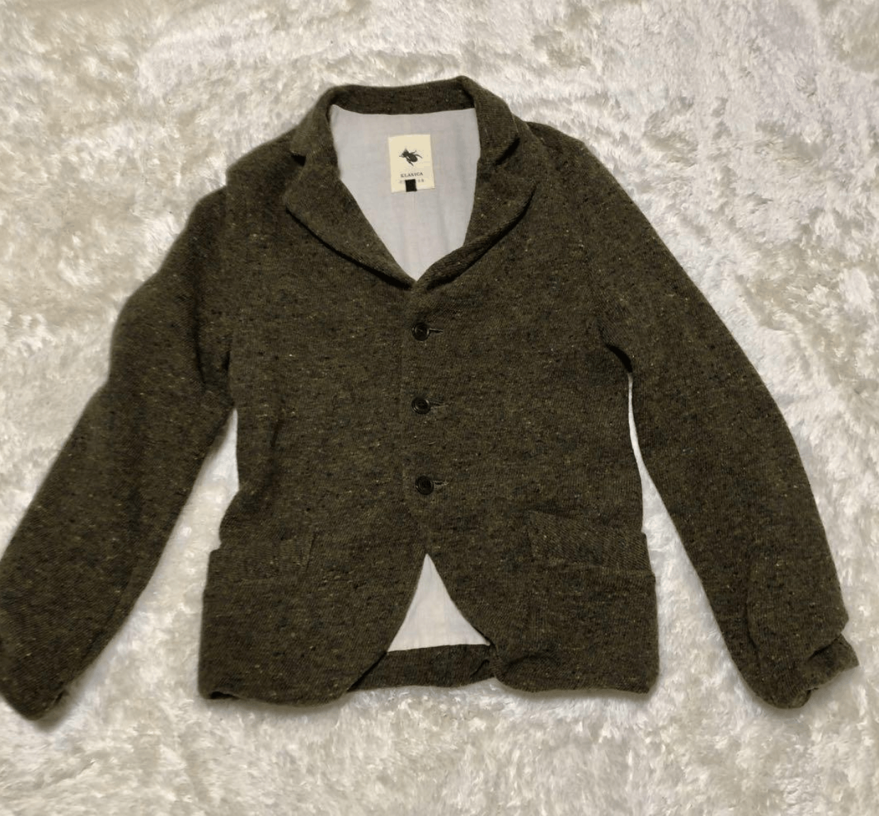 image of Klasica Crampon Wool Blazer, Size 1, Women's
