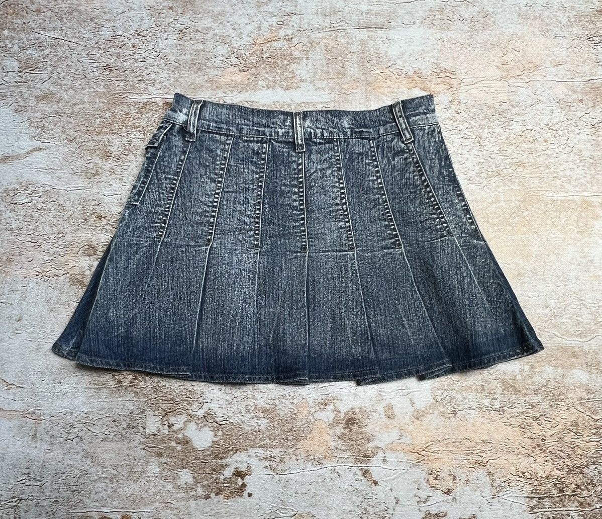 If Six Was Nine × Japanese Brand × Vintage Vintage Japanese super flare denim mini skirt Size 28" / US 6 / IT 42 - 6 Thumbnail