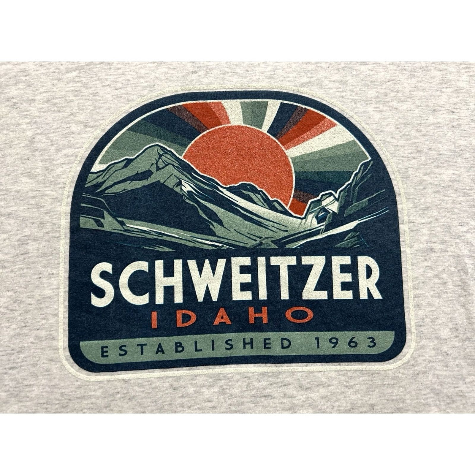 Vintage Schweitzer Mountain Resort Sandpoint Idaho Men’s T Shirt Gray L Medium Mens Short Sleeve T-Shirt Blue 84 Size US L / EU 52-54 / 3 - 3 Thumbnail