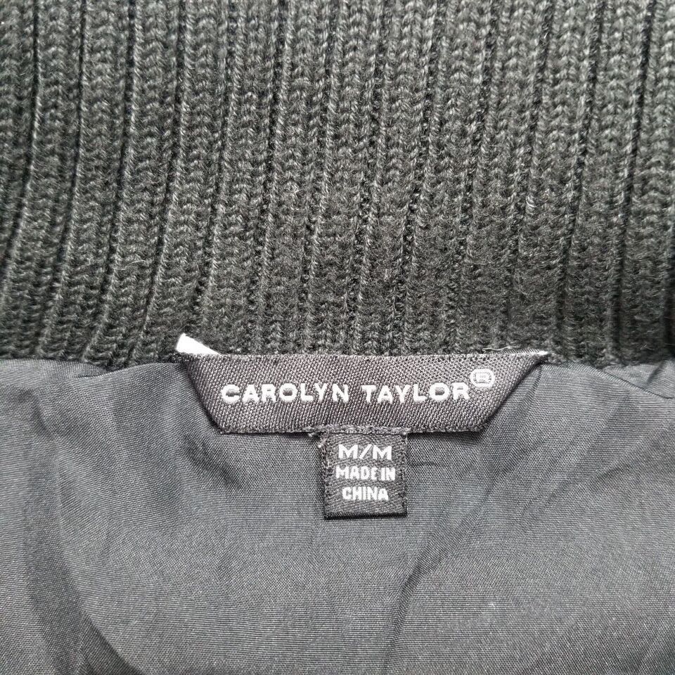 Other Carolyn Taylor Jacket Womens Medium Black Full Zip Pockets Size M / US 6-8 / IT 42-44 - 3 Thumbnail