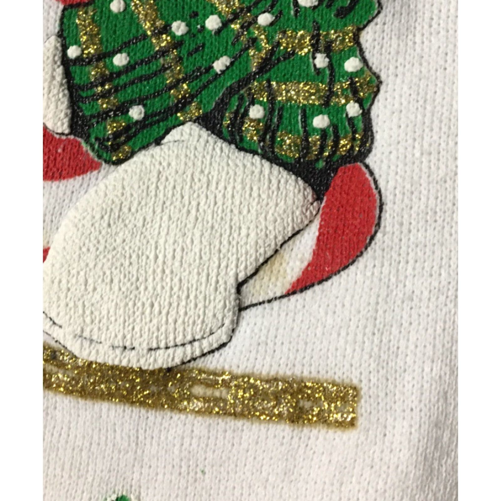 Vintage VINTAGE Christmas Bears Candy Cane Sweatshirt L Adults White 90s 80s USA Ross Sportswear Men Pullover Cartoon Holiday Art Christmas Bears Size US L / EU 52-54 / 3 - 6 Thumbnail
