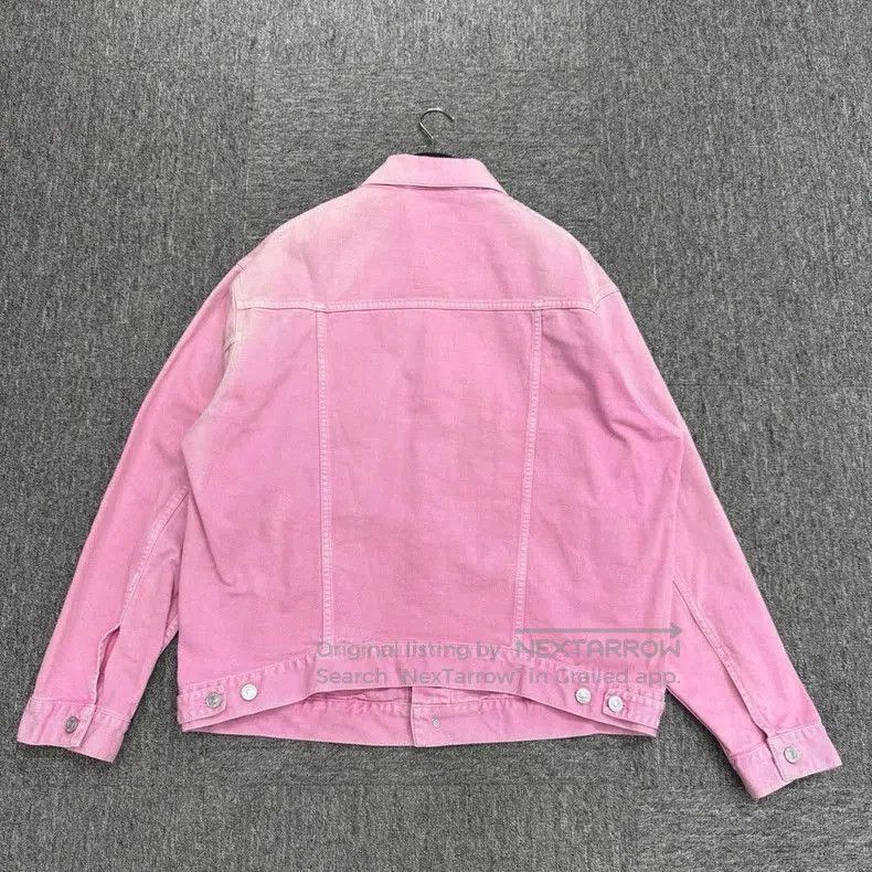 Balenciaga Balenciaga Embroidered Pink Denim Jacket. Size US S / EU 44-46 / 1 - 5 Thumbnail