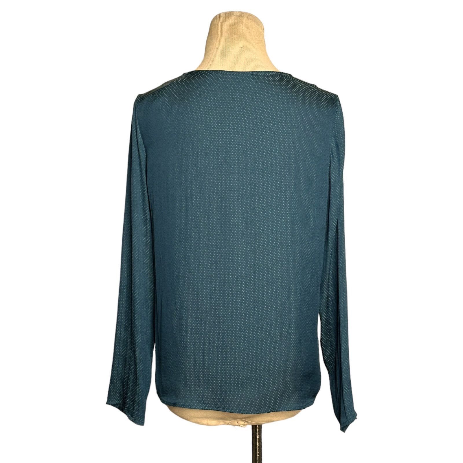Mango Mango green polka dots long sleeves satin blouse size 2 Size XS / US 0-2 / IT 36-38 - 6 Thumbnail