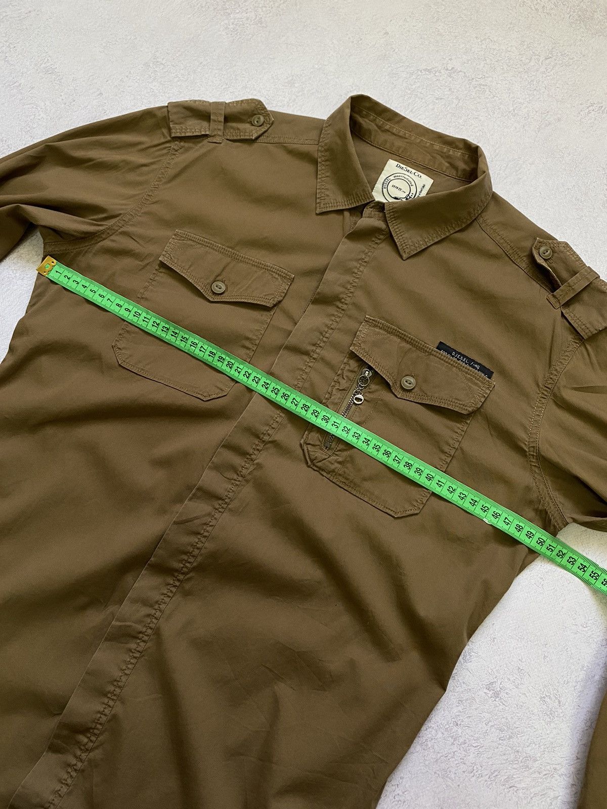 Diesel Diesel Vintage Multi Pocket Brown Button Up Y2K Shirt Size L Size L / US 10 / IT 46 - 12 Thumbnail