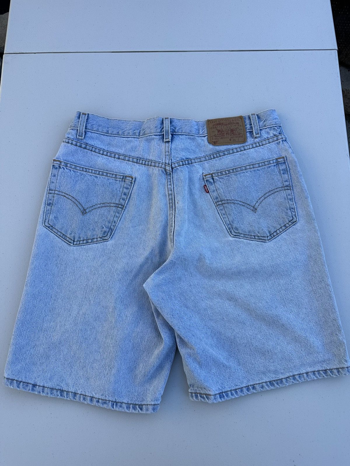 Levi's light blue Levis jean shorts Size US 36 / EU 52 - 2 Thumbnail