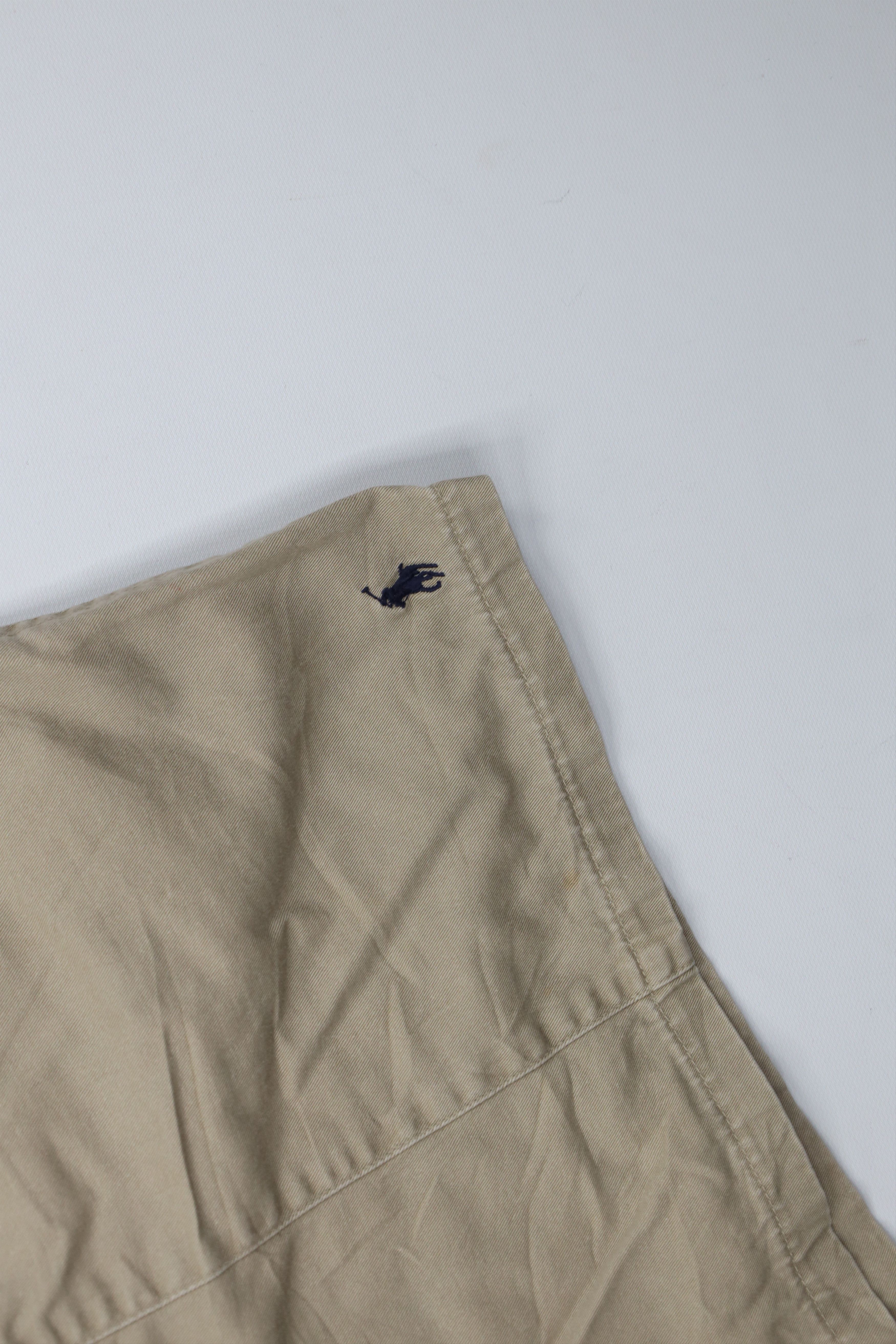 Ralph Lauren Vintage 90s Ralph Lauren Above Knee Shorts Beige Cotton Size US 36 / EU 52 - 5 Thumbnail