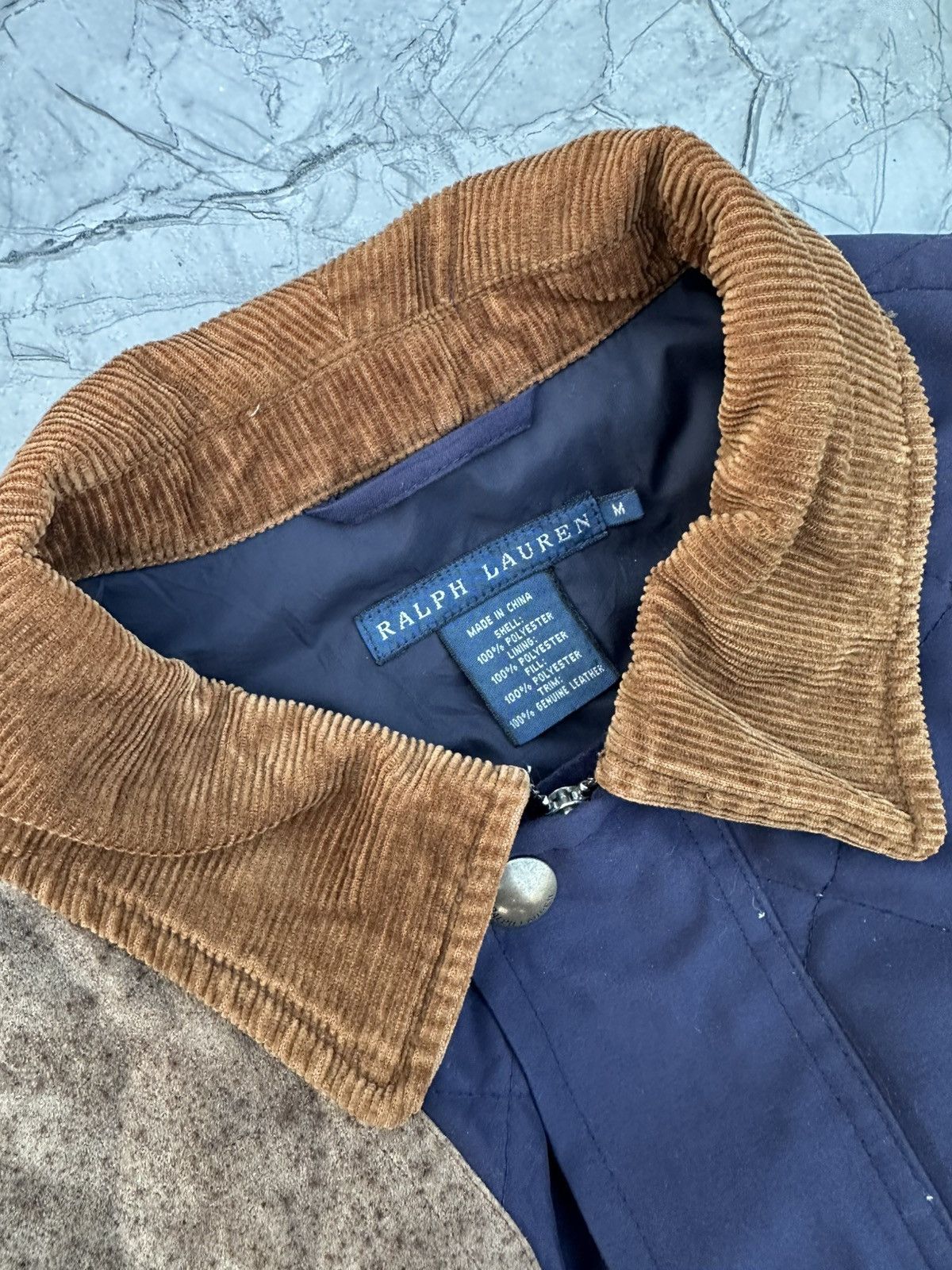 Ralph Lauren 00s Ralph Lauren Navy Quilted Field Jacket Size US M / EU 48-50 / 2 - 6 Thumbnail