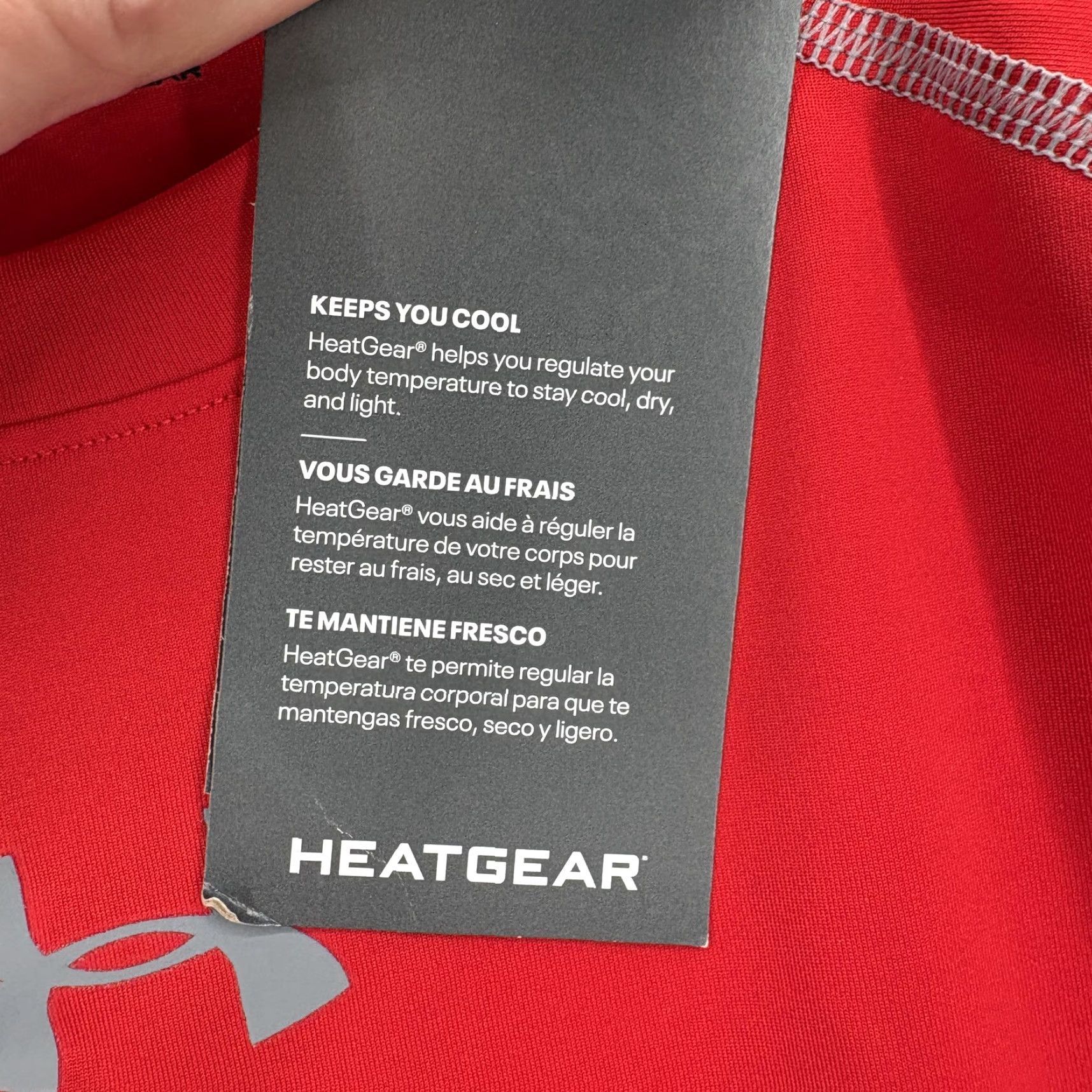 Under Armour Under Armour HeatGear Shirt Mens L Red Short Sleeve Compression Gym & Training Shirt Size US L / EU 52-54 / 3 - 5 Thumbnail