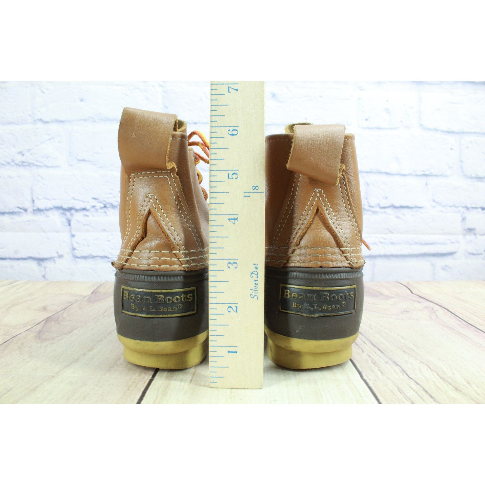 L.L. Bean LL Bean Women's 6" Lace Up Ankle Duck Boots Brown 7 M Size US 7 / IT 37 - 6 Thumbnail