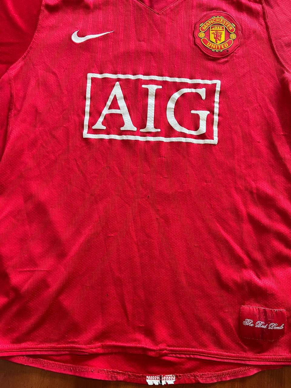 Nike 2007/09 MANCHESTER UNITED #7 RONALDO HOME SOCCER JERSEY NIKE Size US M / EU 48-50 / 2 - 20 Thumbnail