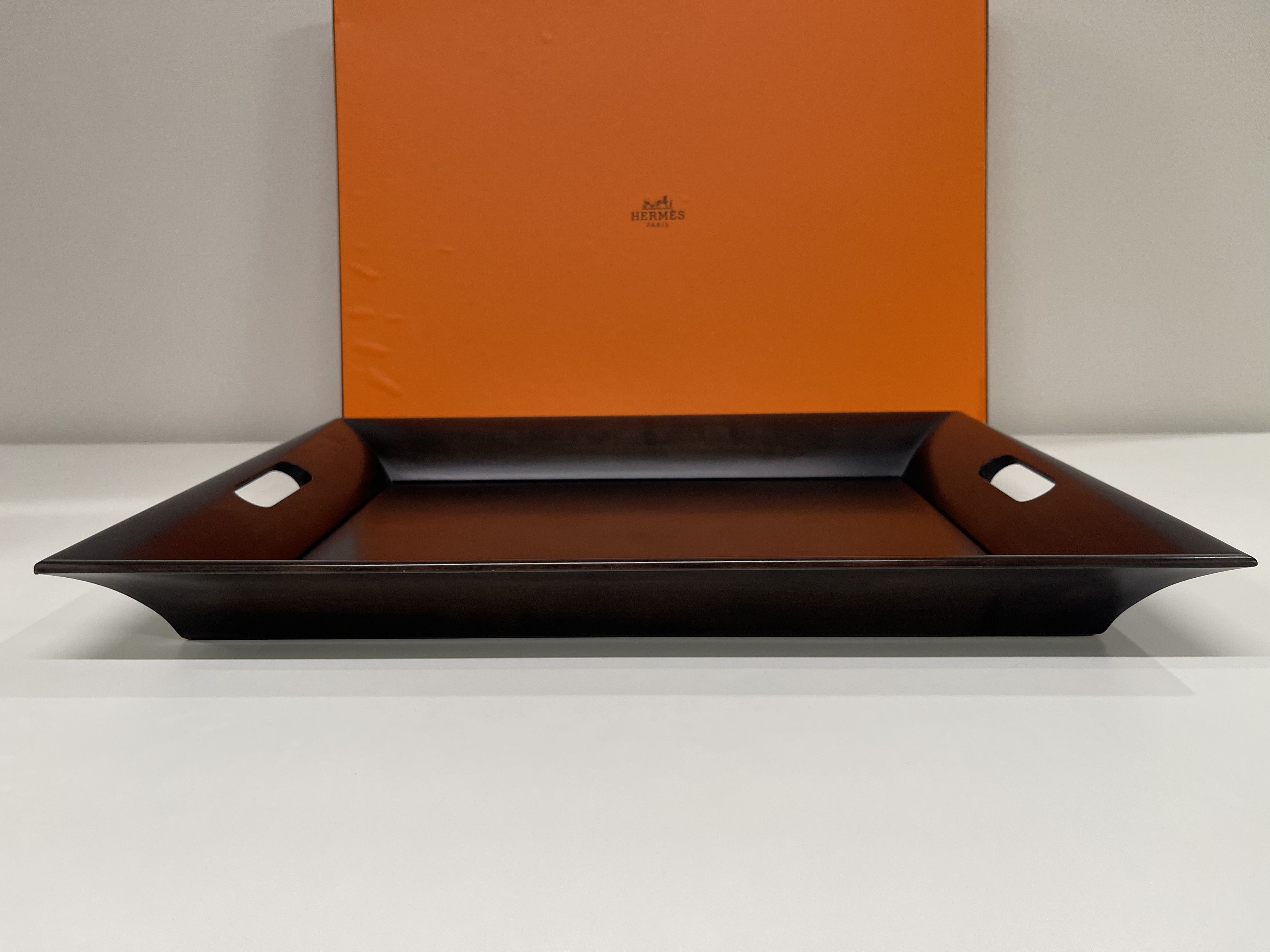 Hermes Hermes Square Rosewood Tray Size ONE SIZE - 7 Thumbnail