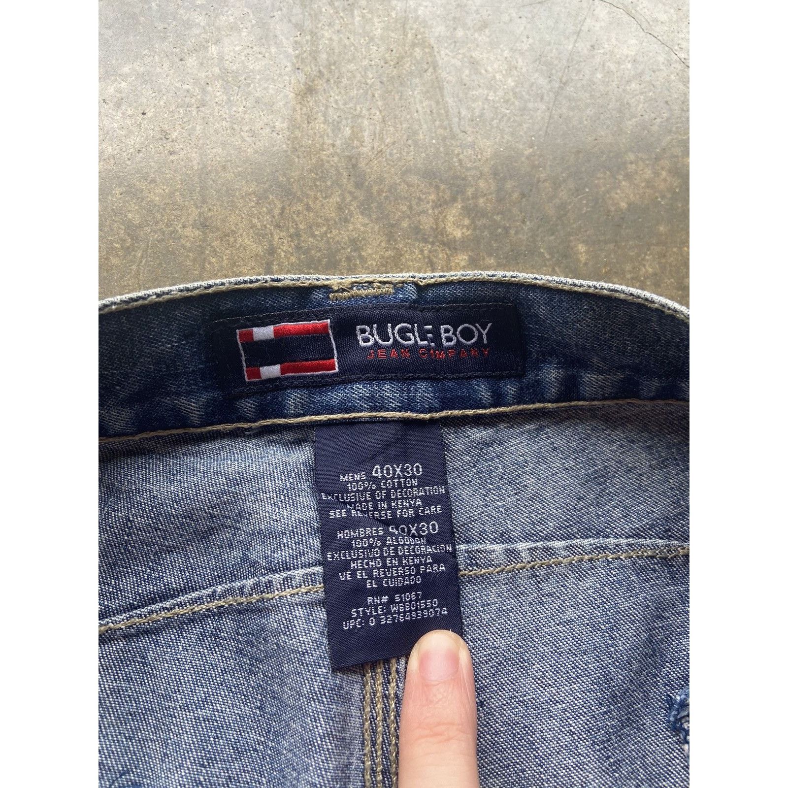 Bugle Boy × Vintage Crazy Vintage Baggy 90’s Wide Leg Bugle Boy Skater Jeans USA Size US 38 / EU 54 - 5 Thumbnail