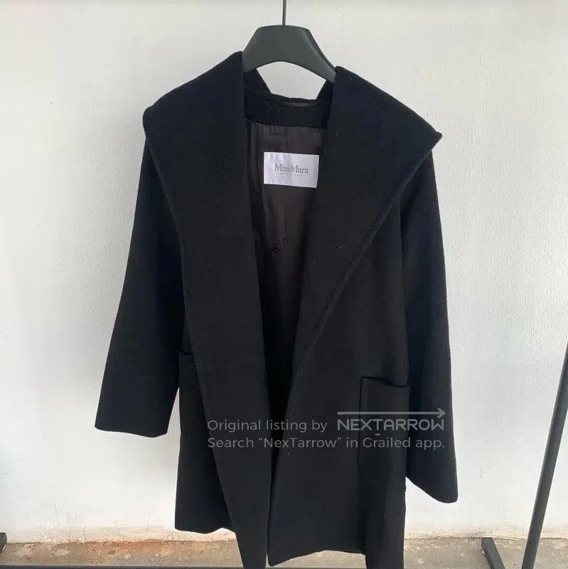 Max Mara MaxMara Black Cashmere Women's Coat . Size M / US 6-8 / IT 42-44 - 1 Thumbnail