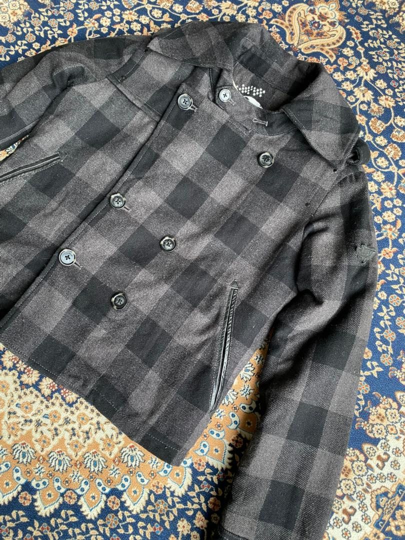 Diesel DIESEL Block Check Short P-COAT Grey Size S / US 4 / IT 40 - 2 Thumbnail