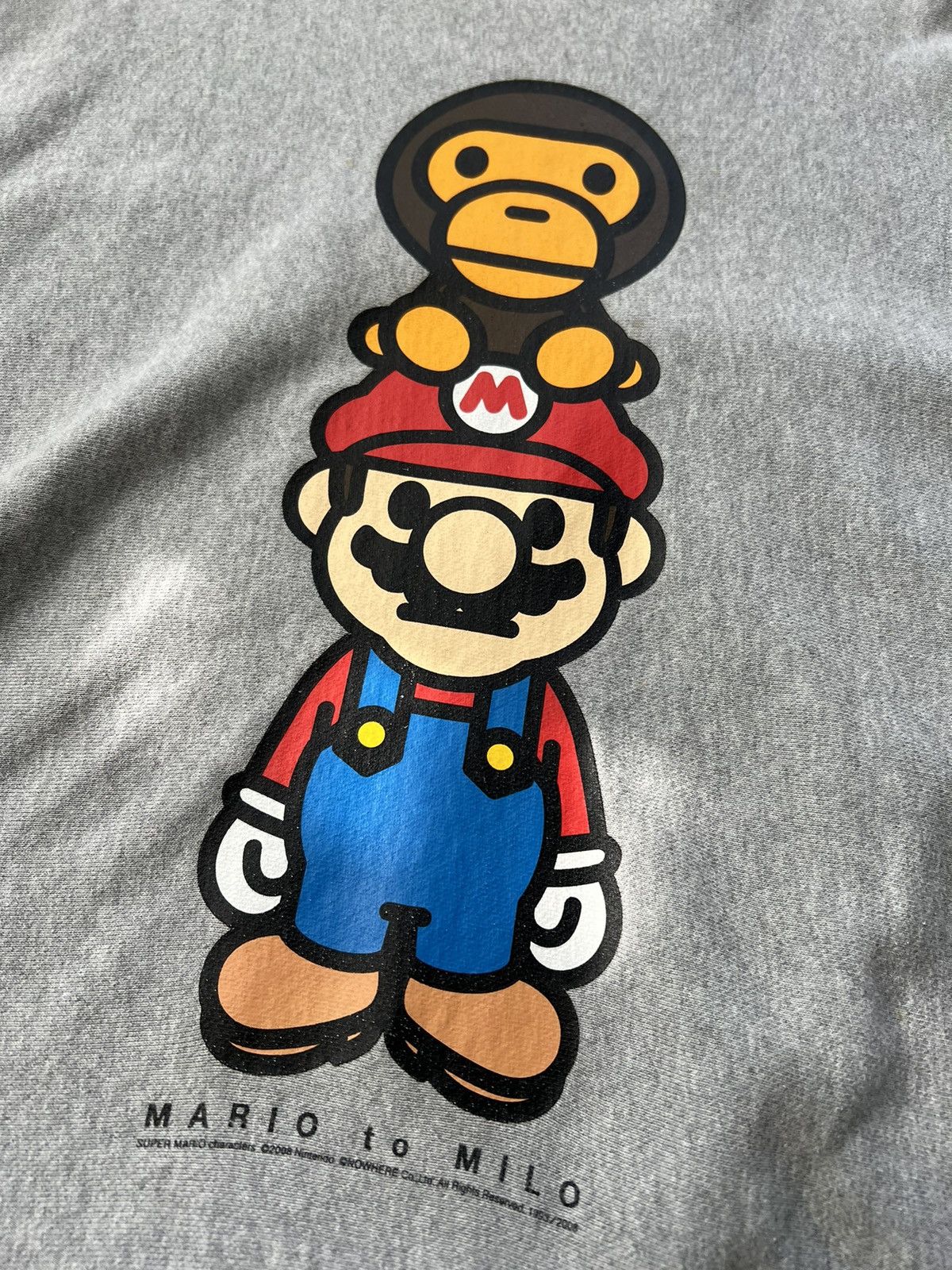 Bape Bape x Mario Sweatshirt Size US L / EU 52-54 / 3 - 3 Thumbnail
