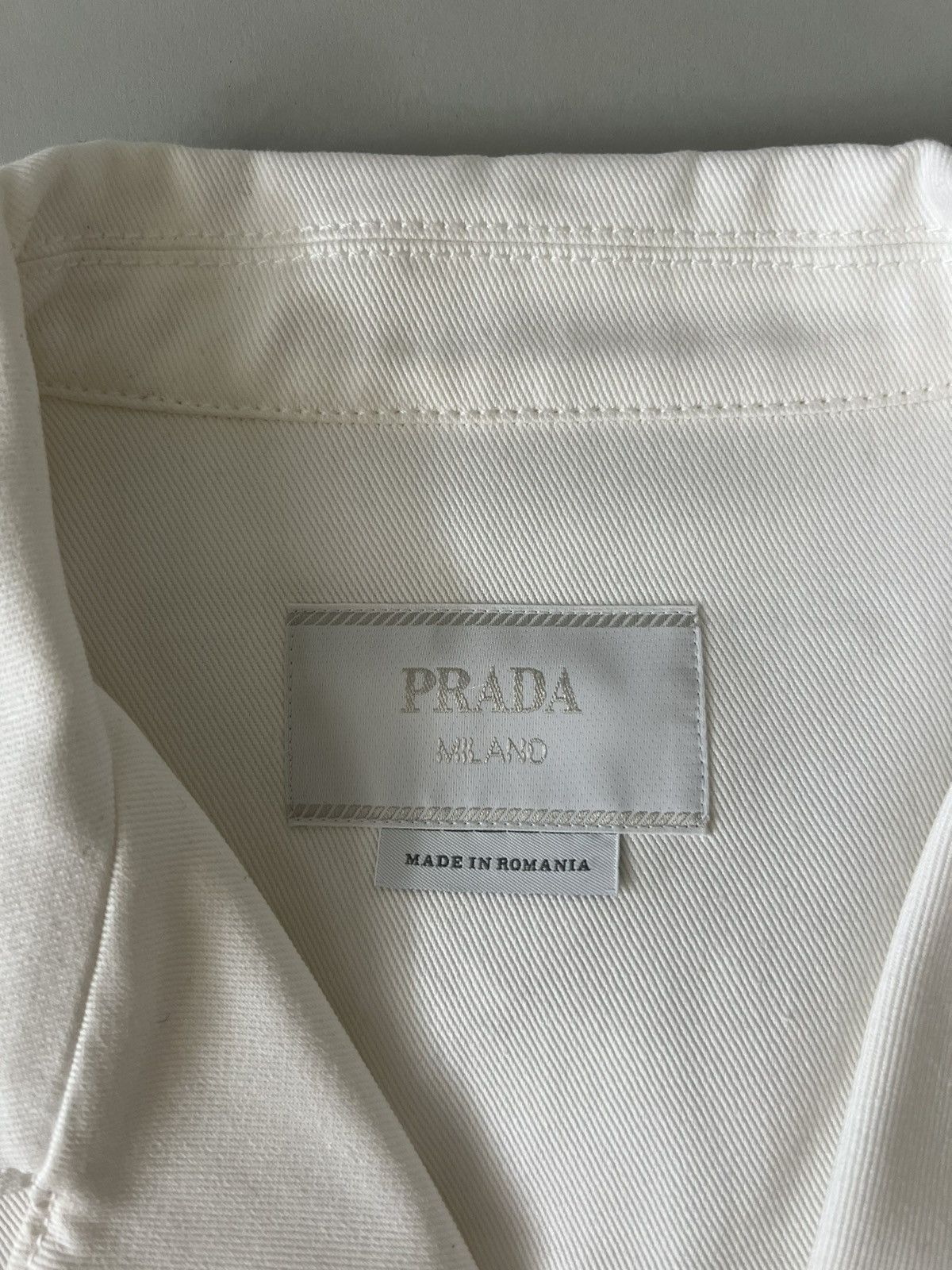 Prada Prada Heavy Cotton/Denim Bowling Shirt Size US XXL / EU 58 / 5 - 4 Thumbnail