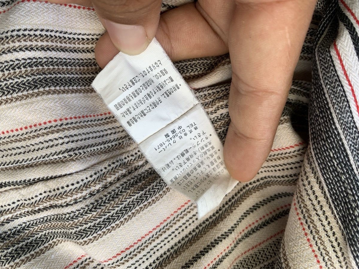 Issey Miyake × Japanese Brand × Yohji Yamamoto Crebar Garments Stripe Western Ziper Shirt Size US L / EU 52-54 / 3 - 8 Thumbnail