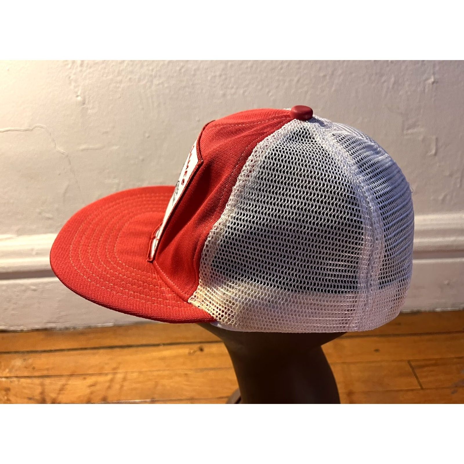 Vintage VINTAGE Nestle Loucks Games 1987 Trucker Hat Men’s Red 80s Baseball Adjustable Snapback Hat Size ONE SIZE - 7 Thumbnail