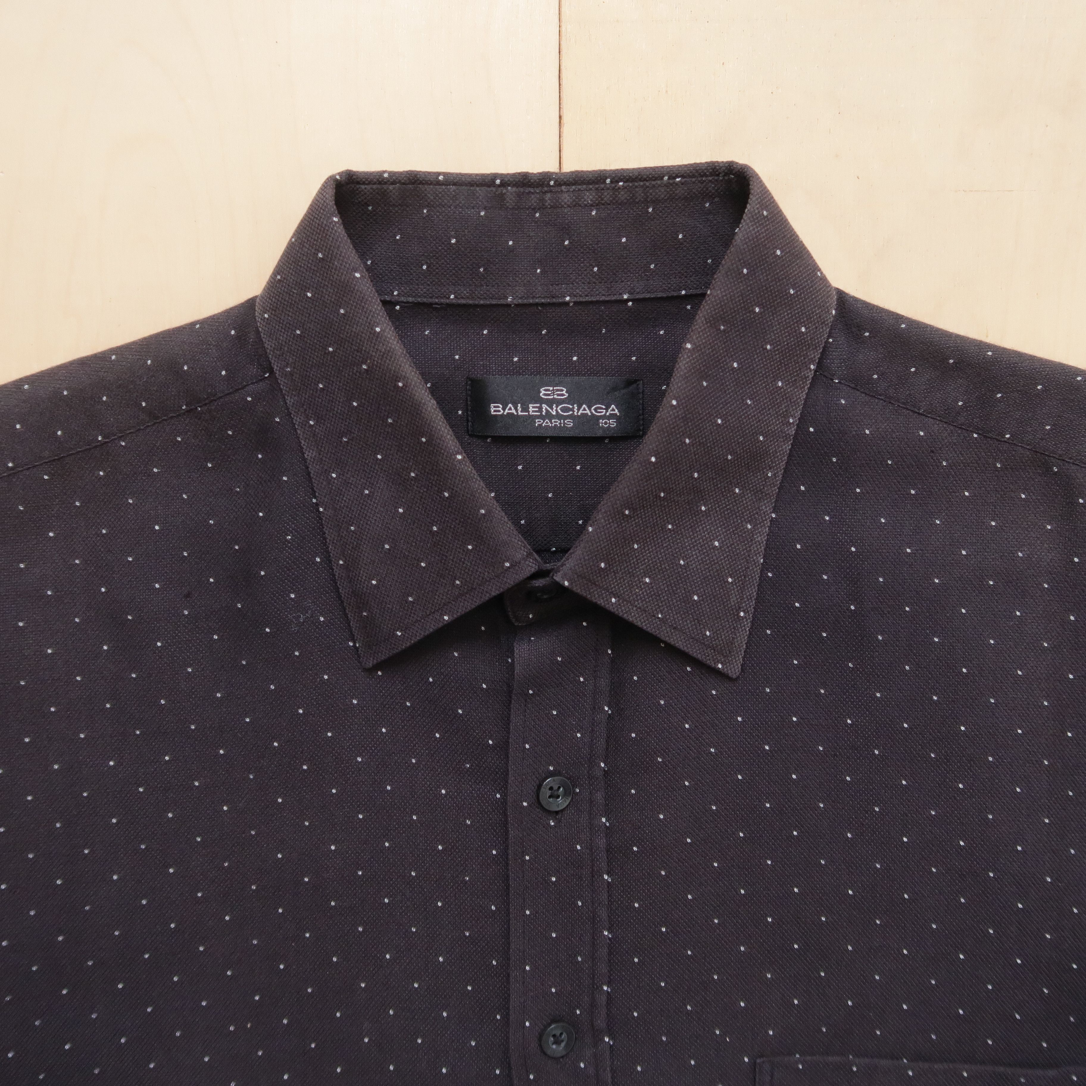 Balenciaga Vintage Balenciaga Psychedelic Dot Distressed Shirt Size US L / EU 52-54 / 3 - 3 Thumbnail