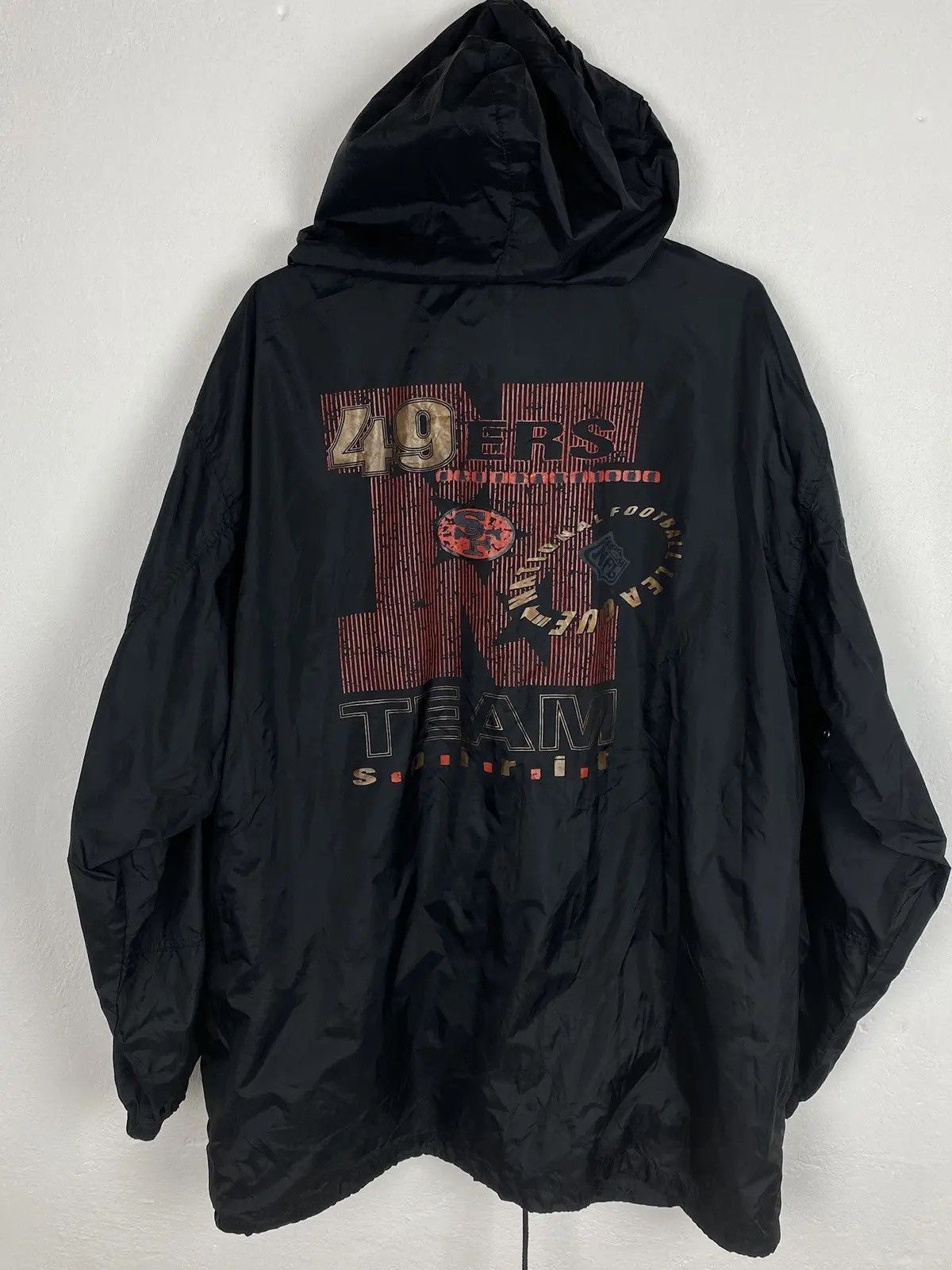 NFL 90s Vintage NFL 1991 49Ers Team Spirit Button-Up Jacket Size US XL / EU 56 / 4 - 1 Thumbnail