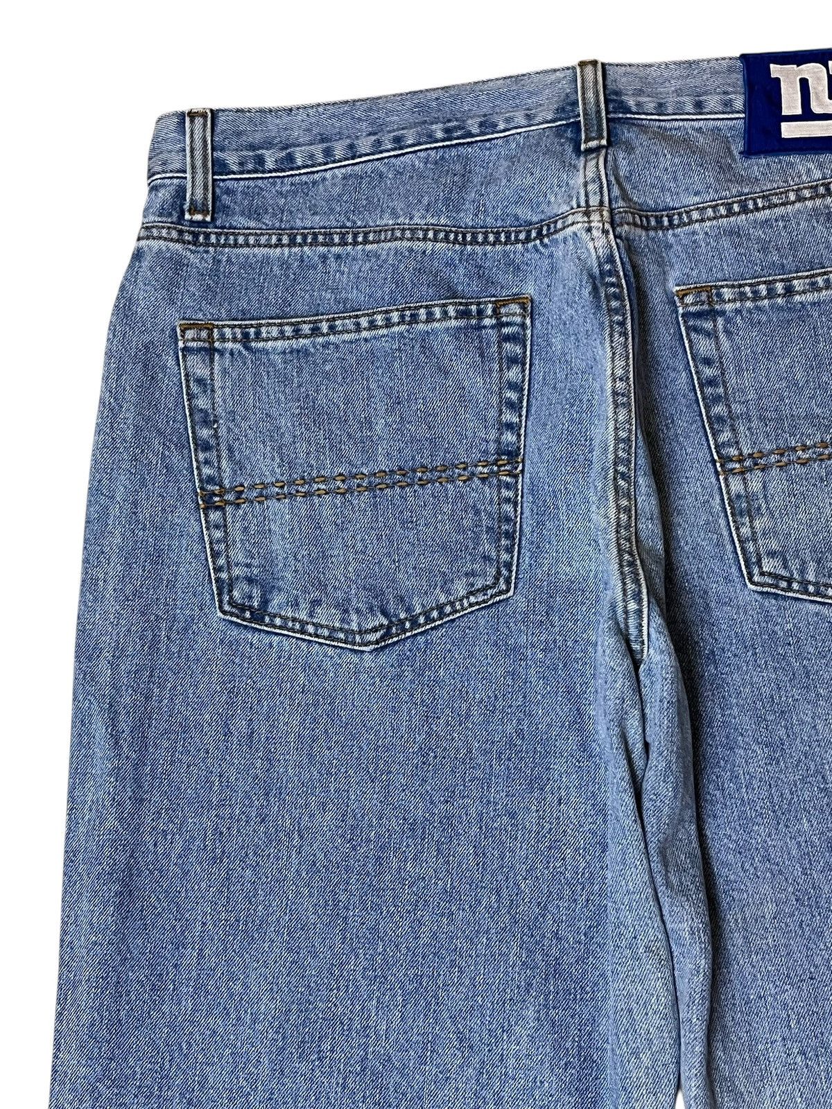 NFL GRAIL🔥NFL NEW YORK GIANTS TEAM TAILGATER RELAXED JEANS Size US 35 - 10 Thumbnail