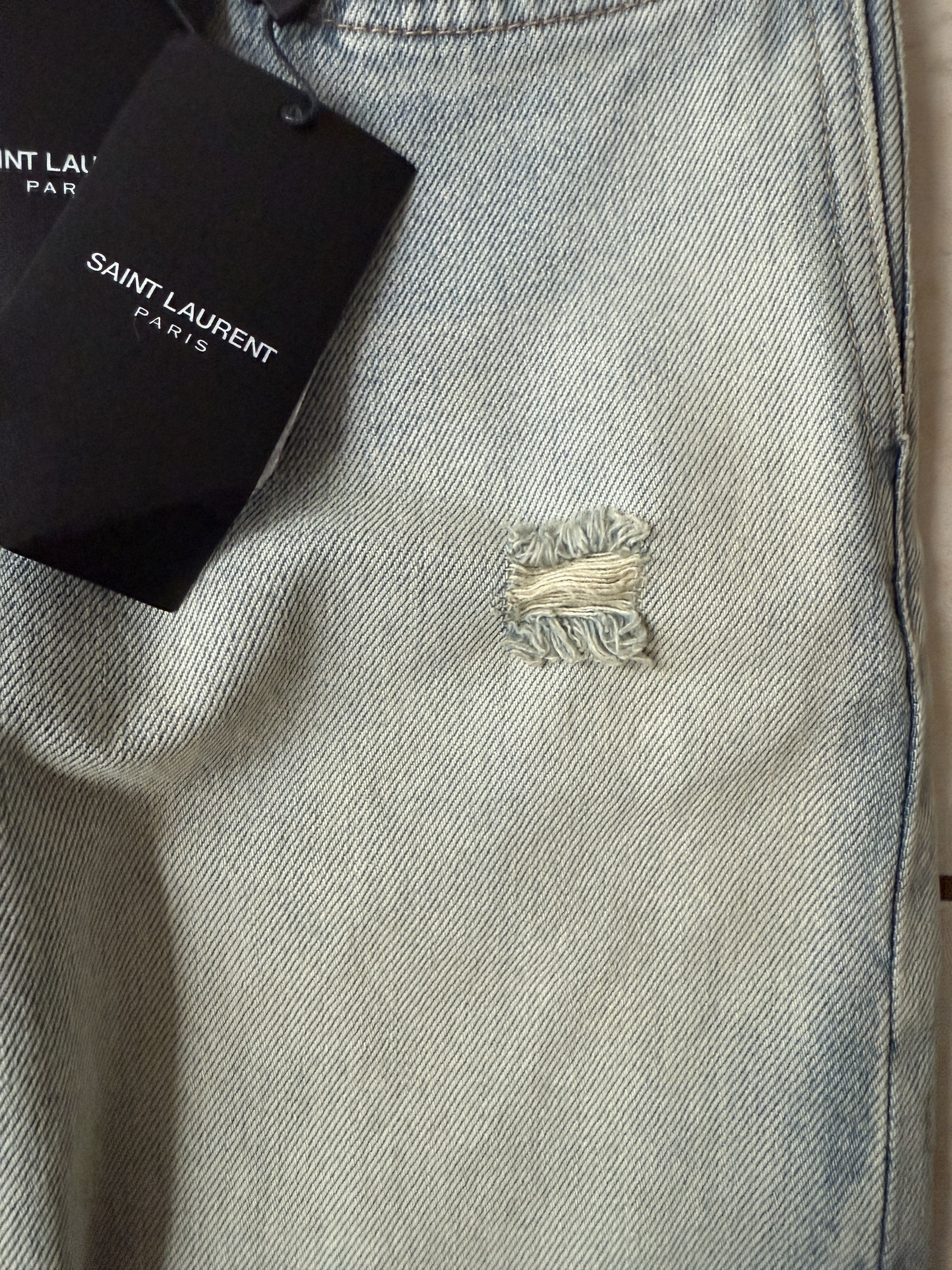 Saint Laurent Paris Saint Laurent Light Fall Blue Slim Fit Jeans Size US 28 / EU 44 - 3 Thumbnail