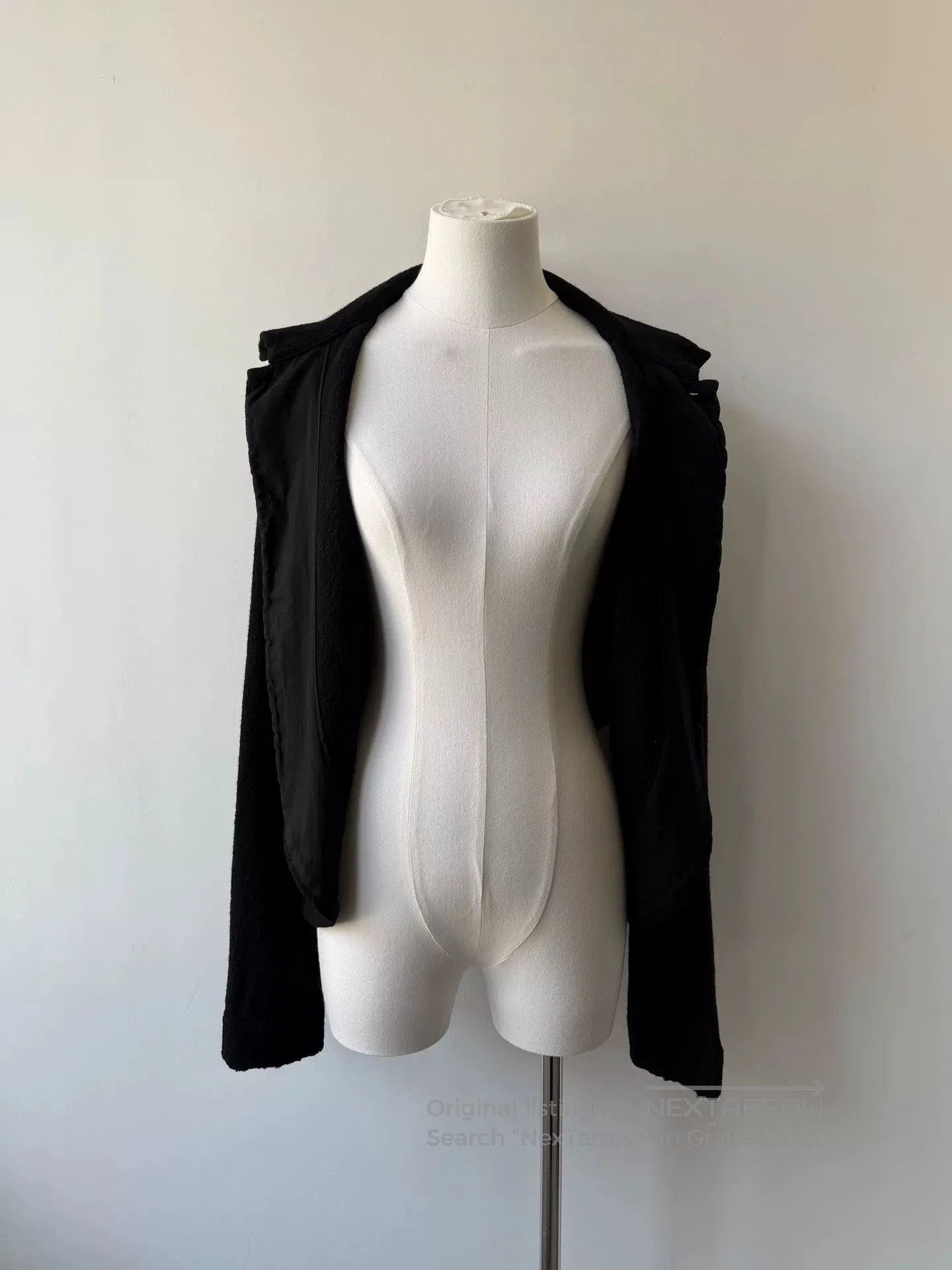 Yohji Yamamoto yohji yamamoto black wool short jacket. Size M / US 6-8 / IT 42-44 - 3 Thumbnail
