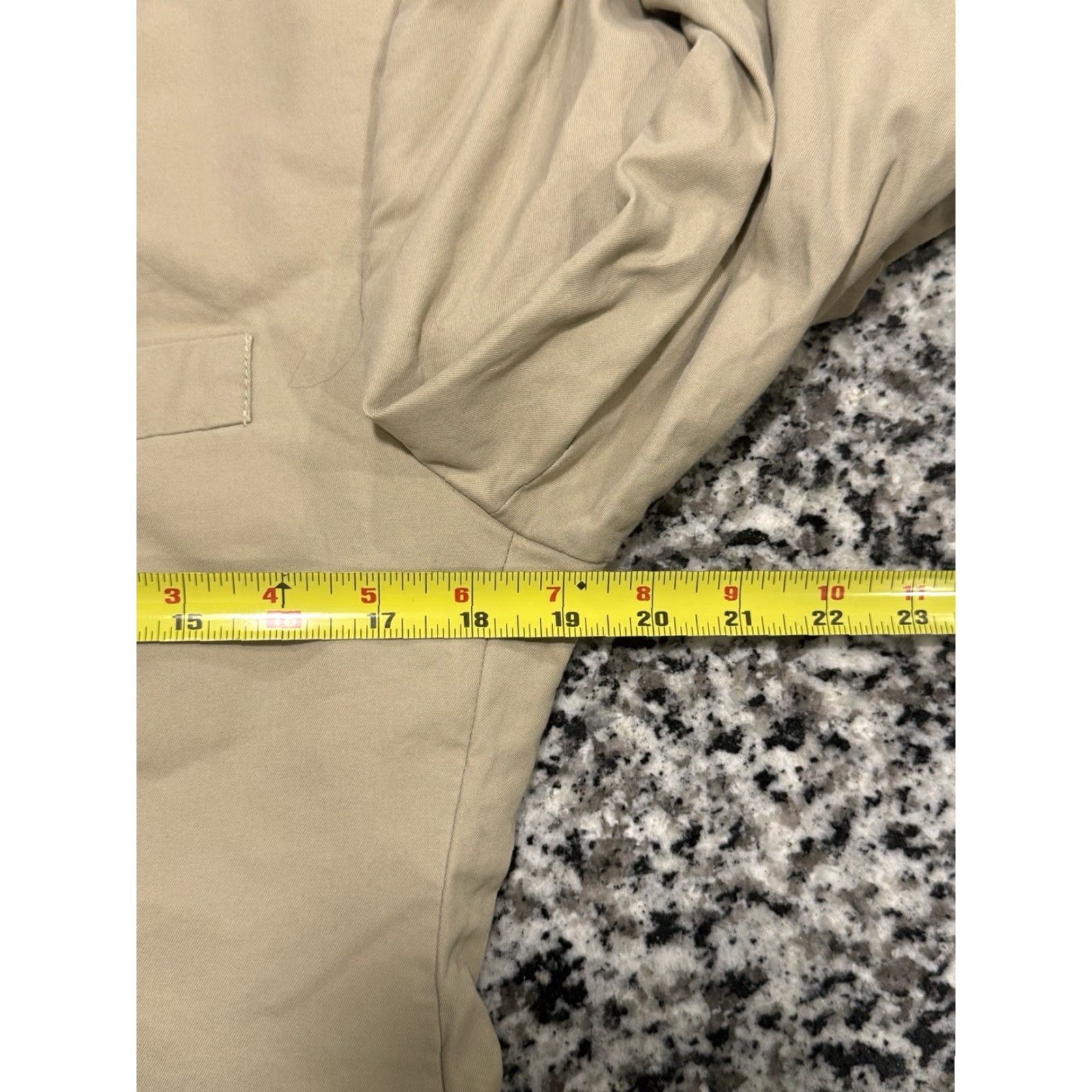 J.Crew J.CREW Blazer Adult 40R Beige Cotton Slim Notch Lapel Double-Vented Mens Size 40R - 6 Thumbnail