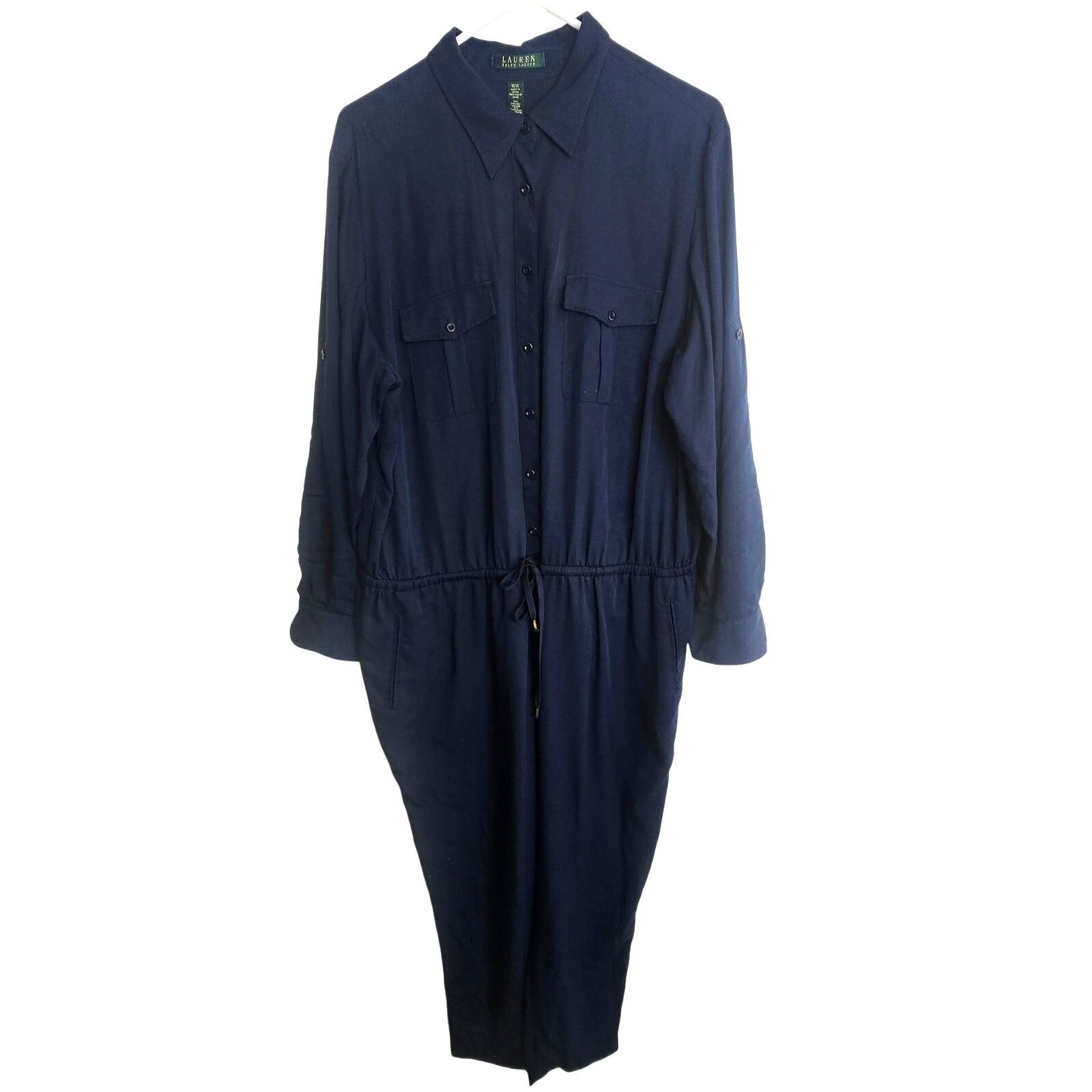 Lauren Ralph Lauren Lauren Ralph Lauren Womens Jumsuit Preppy Old Money 16W Size 38" / US 16 / IT 52 - 2 Thumbnail