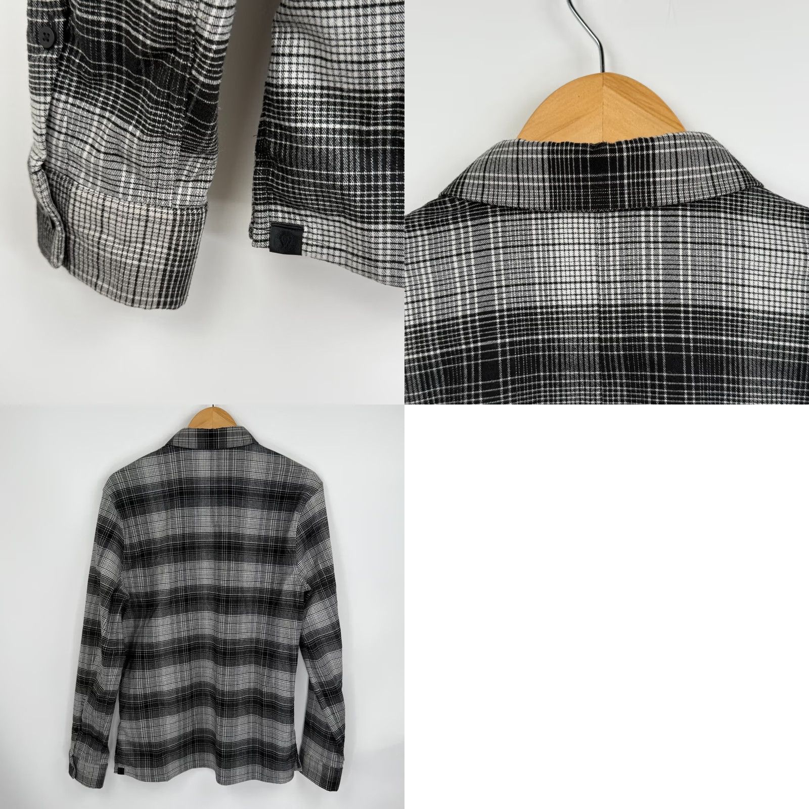 Lululemon Lululemon Mens Small Masons Peak Flannel Shirt Black White Plaid Long Sleeve Button-Up Casual Workwear 2010s Outdoor Mens Size US S / EU 44-46 / 1 - 8 Thumbnail