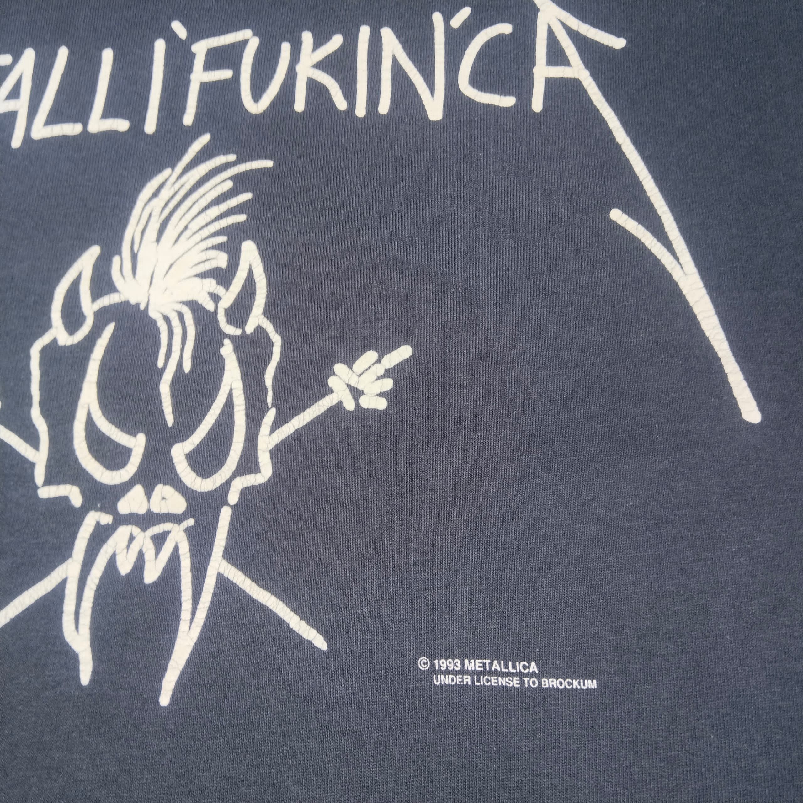 Band Tees × Metallica × Vintage VINTAGE 1993 SCREEN STAR METALLIFUKINCA METALLICA T SHIRT Size US XL / EU 56 / 4 - 5 Thumbnail