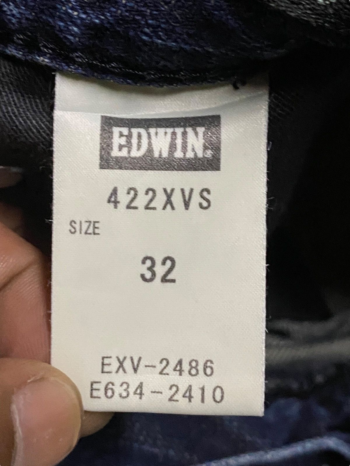 Edwin Vintage Japanese Brand Edwin 422XVS Cross Button Loose Jeans Size US 34 / EU 50 - 18 Thumbnail