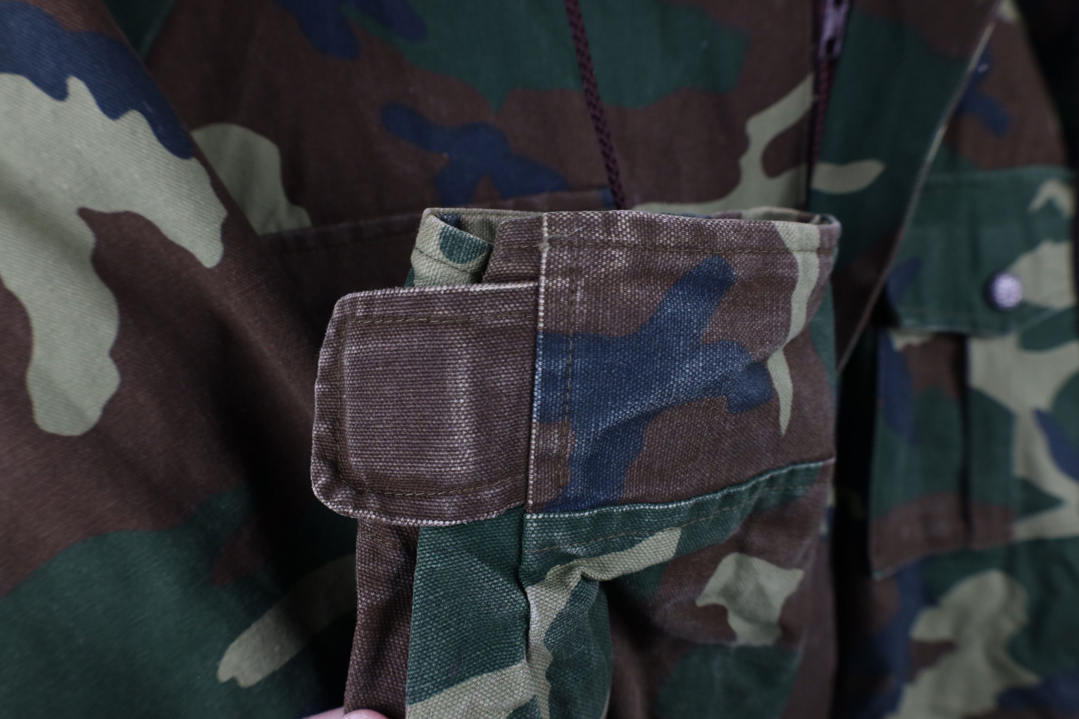 Vintage Vintage 80s 90s Streetwear Canvas Camouflage Hooded Jacket Size US L / EU 52-54 / 3 - 6 Thumbnail