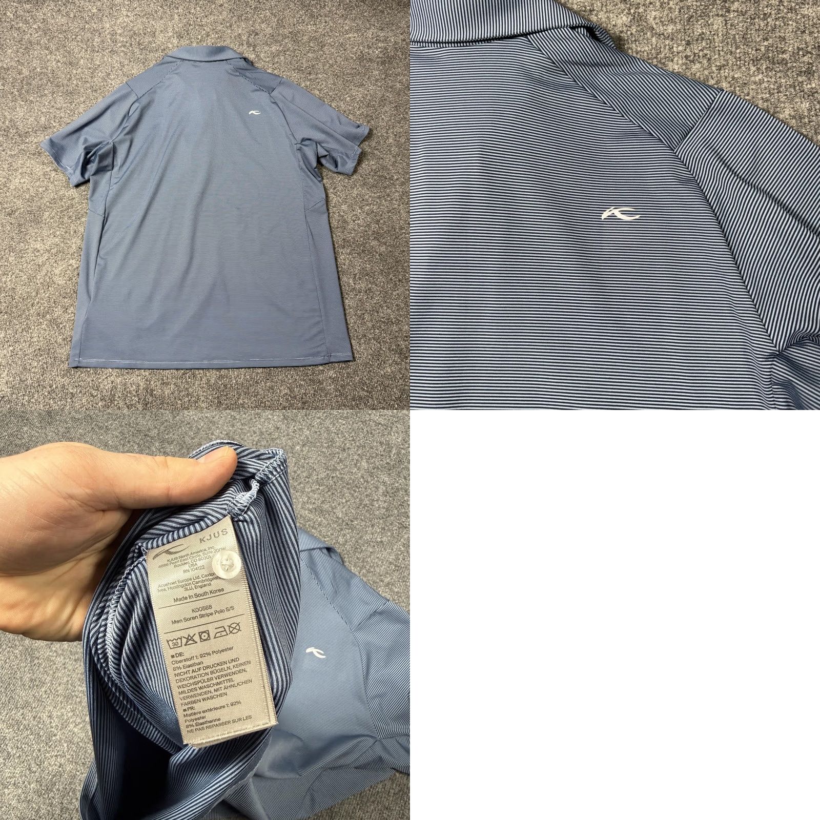 KJUS Soren Polo L/S ブルー 50サイズ KJUS Soren Polo L/S ブルー 50サイズ KJUS Soren Polo L/S ブルー 50