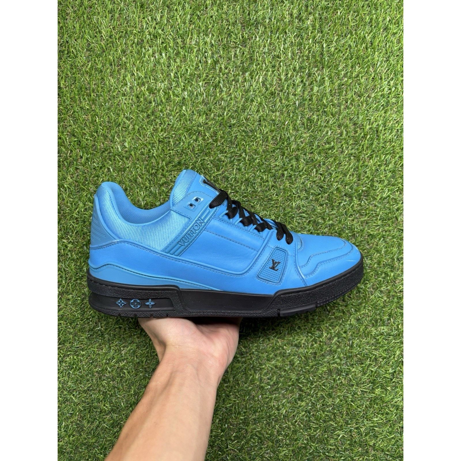 Louis Vuitton 8-8.5 US Louis Vuitton Trainer ' Blue Black ' | SUPER CLEAN! Size US 8 / EU 41 - 2 Thumbnail