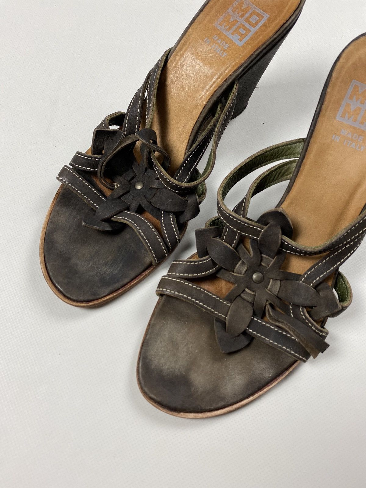 MoMA MOMA ladies avant-garde leather heeled sandals shoes size 40 Size US 10 / IT 40 - 5 Thumbnail