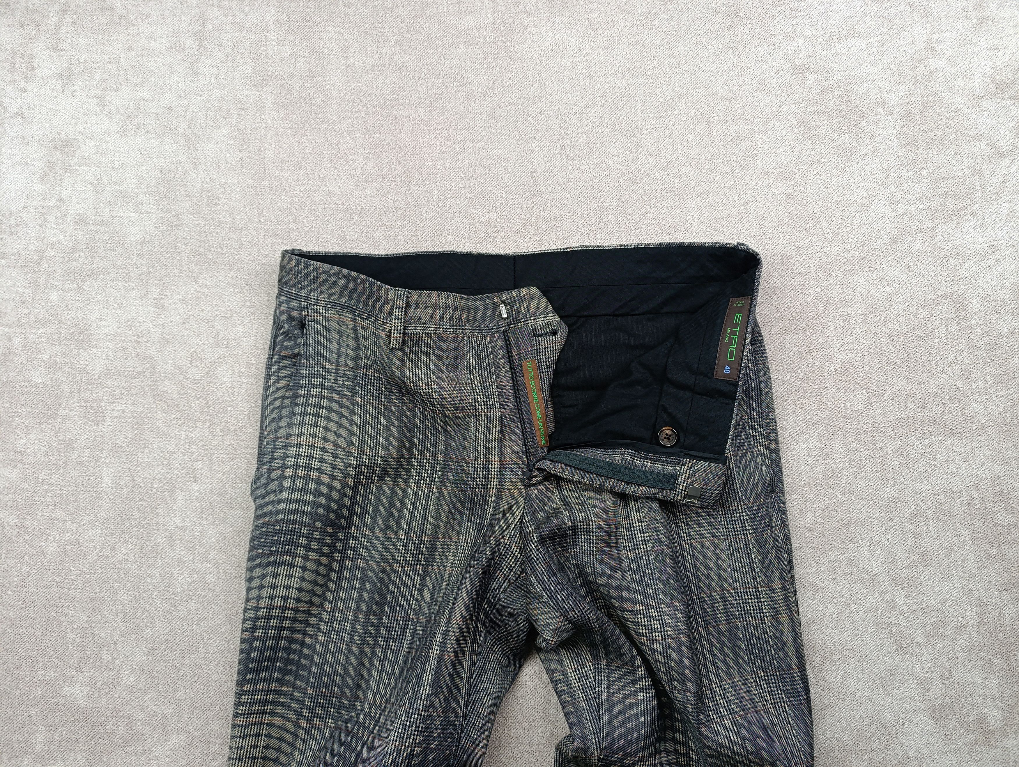Etro Etro Mens Wool Trousers Size 48 Made In Italy Size 48R - 11 Thumbnail
