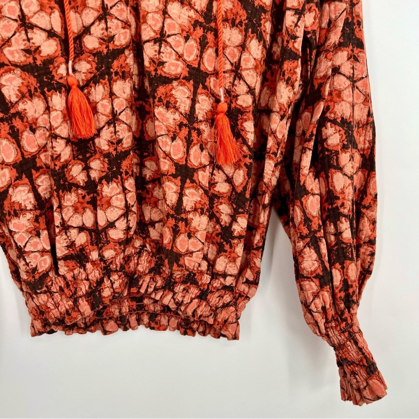 Anthropologie Anthropologie Porridge Elisabeth Peasant Blouse Puff Sleeve Size S / US 4 / IT 40 - 7 Thumbnail