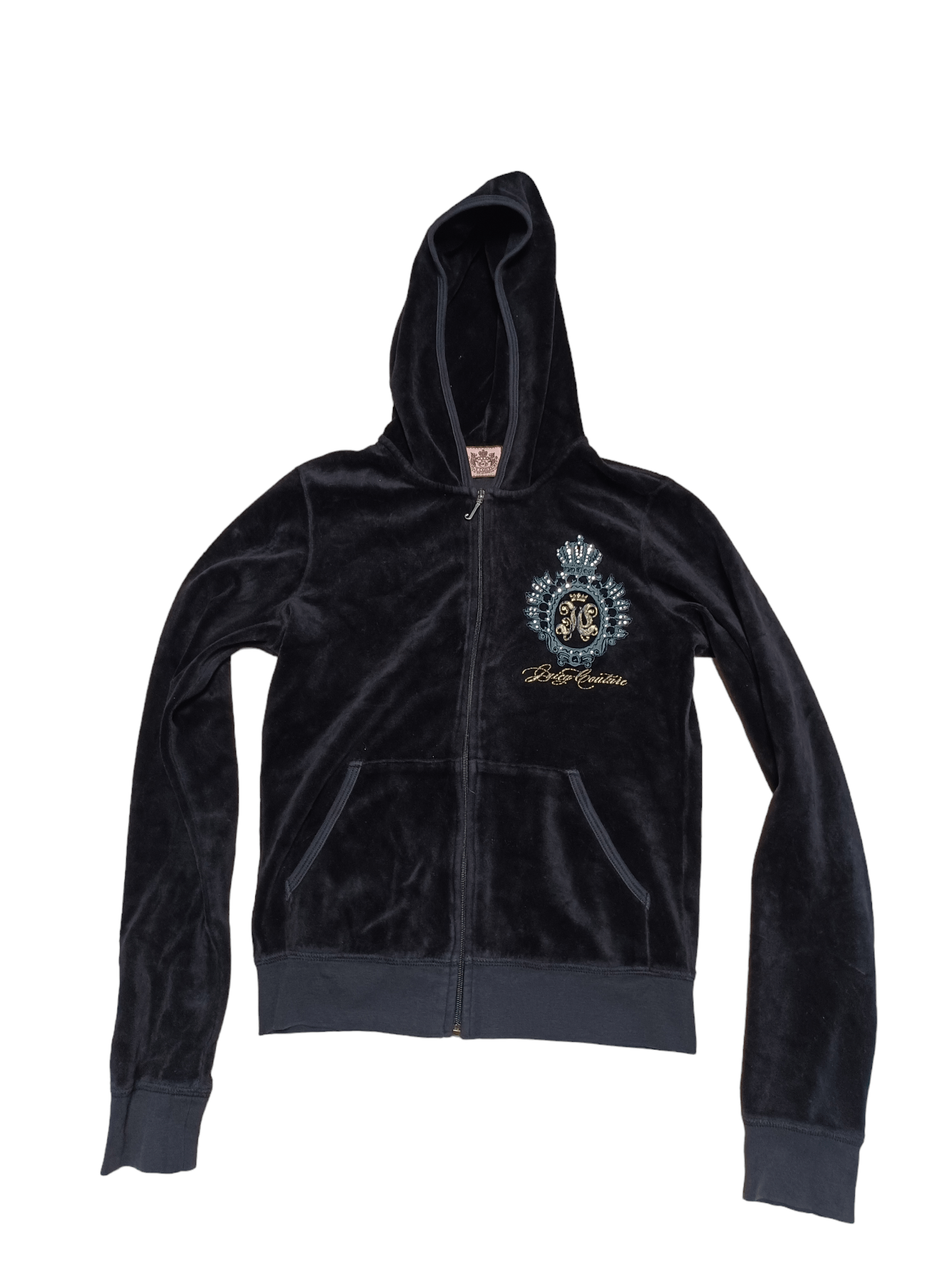 Juicy Couture JUICY COUTURE BIGLOGO VELOUR DESIGNER ZIP JACKET HOODIE Size M / US 6-8 / IT 42-44 - 4 Thumbnail
