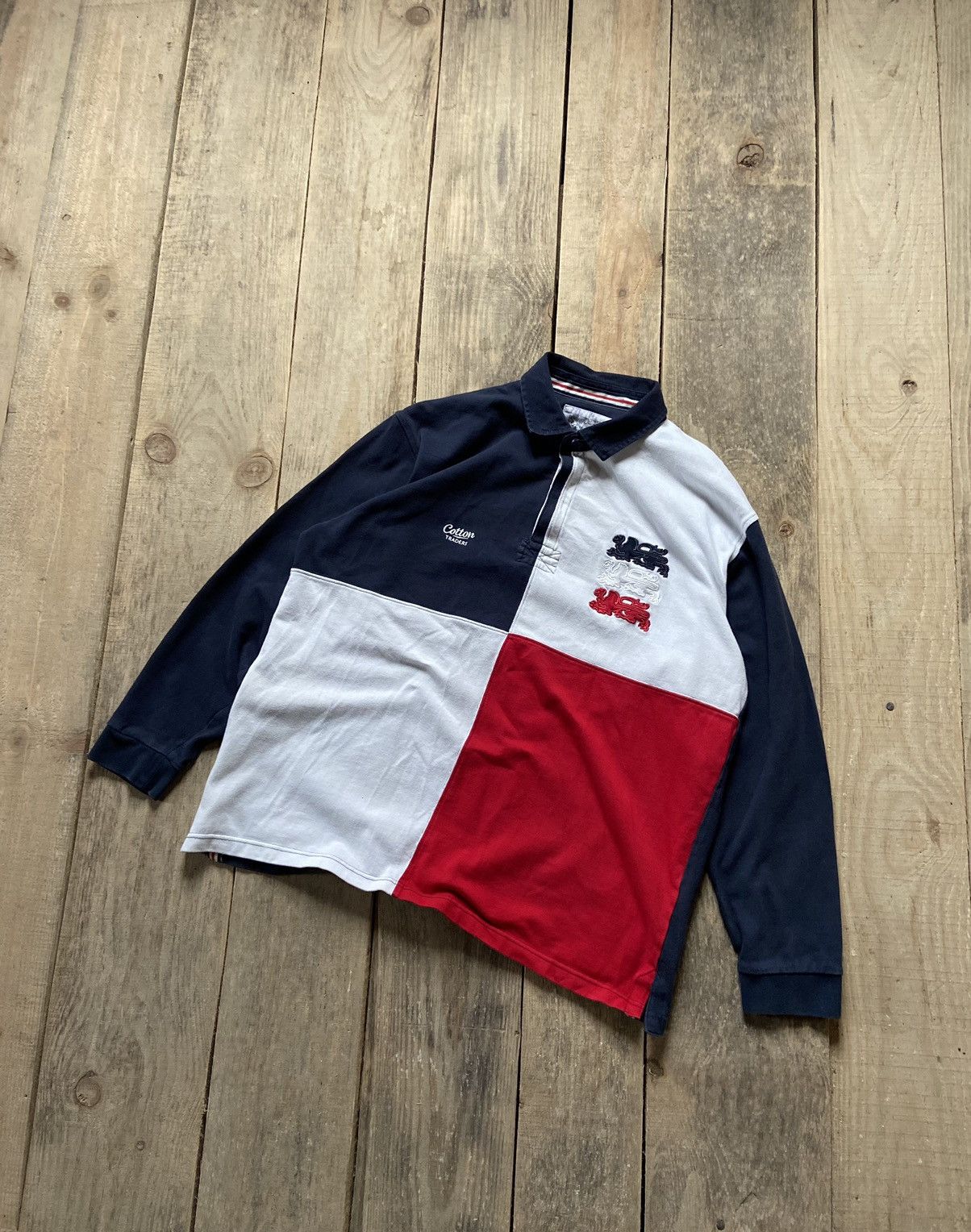 Canterbury of New Zealand Vintage Cotton Traders England Rugby long sleeve vintage Size US XL / EU 56 / 4 - 1 Thumbnail