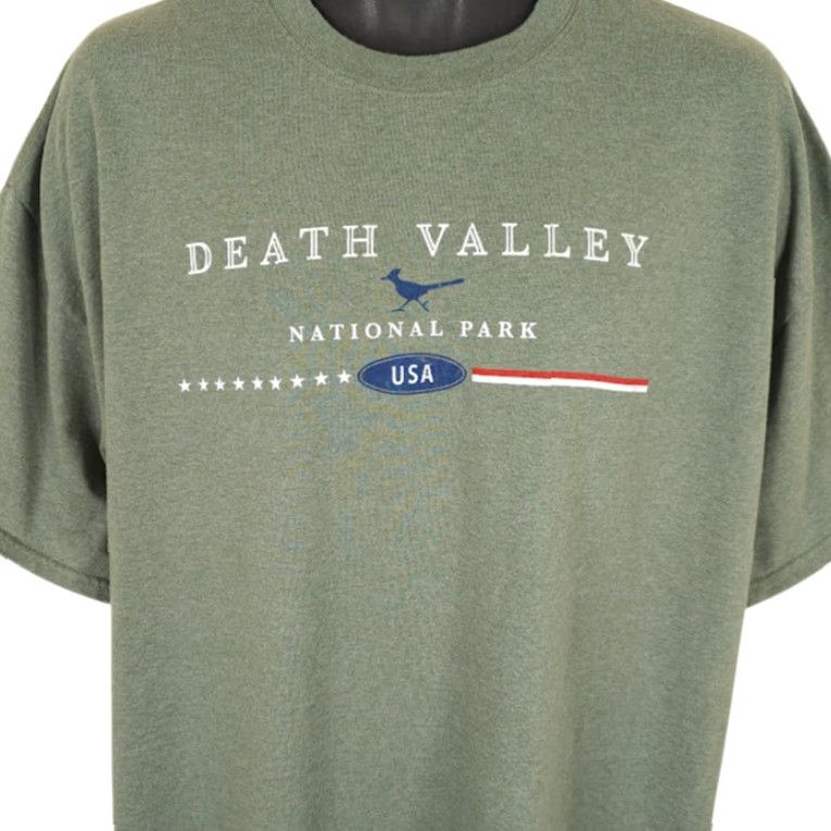 Gildan Death Valley Shirt Mens 2XL Green National Park Travel Destination Tee Size US XXL / EU 58 / 5 - 2 Thumbnail